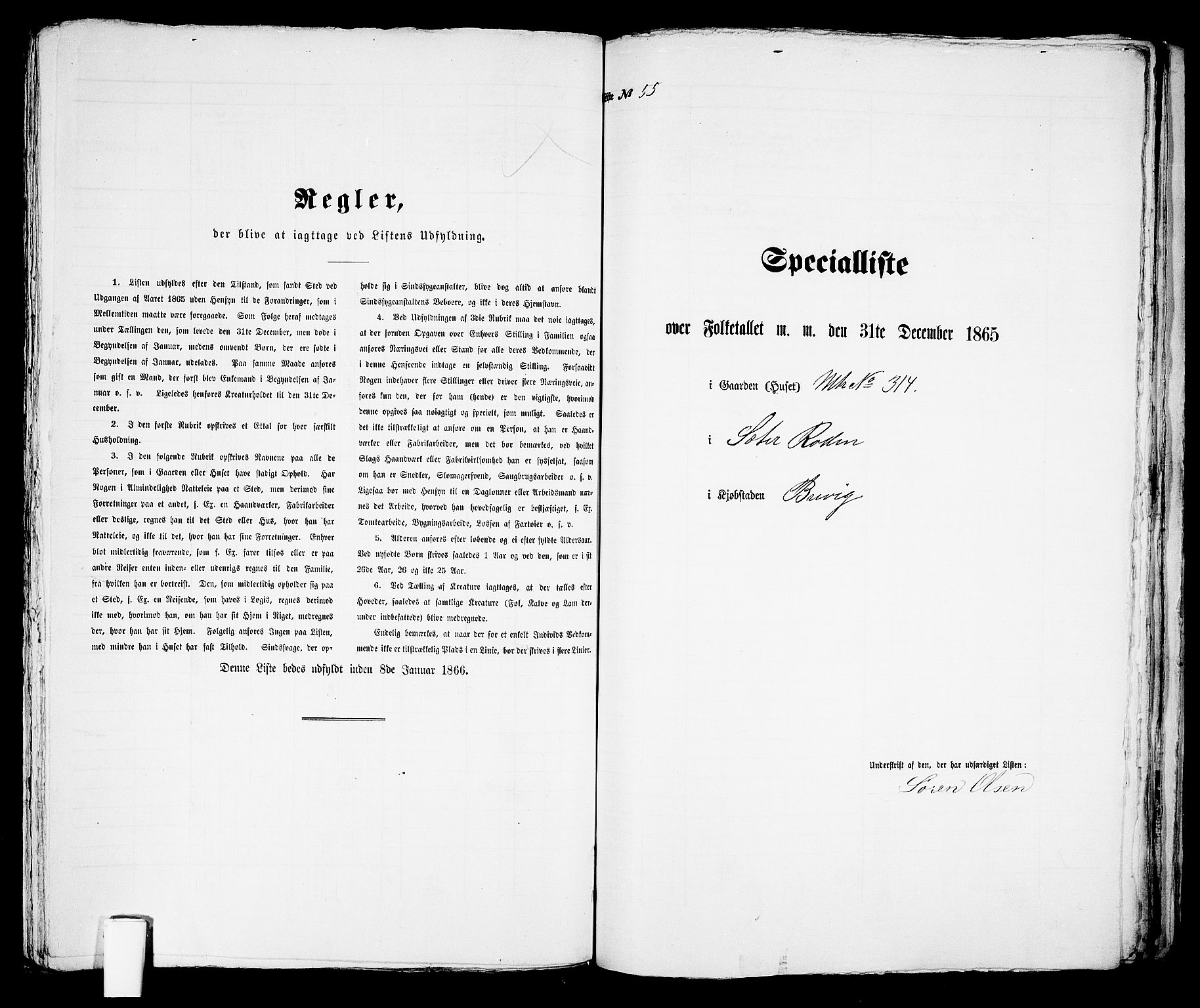 RA, Folketelling 1865 for 0804P Brevik prestegjeld, 1865, s. 321