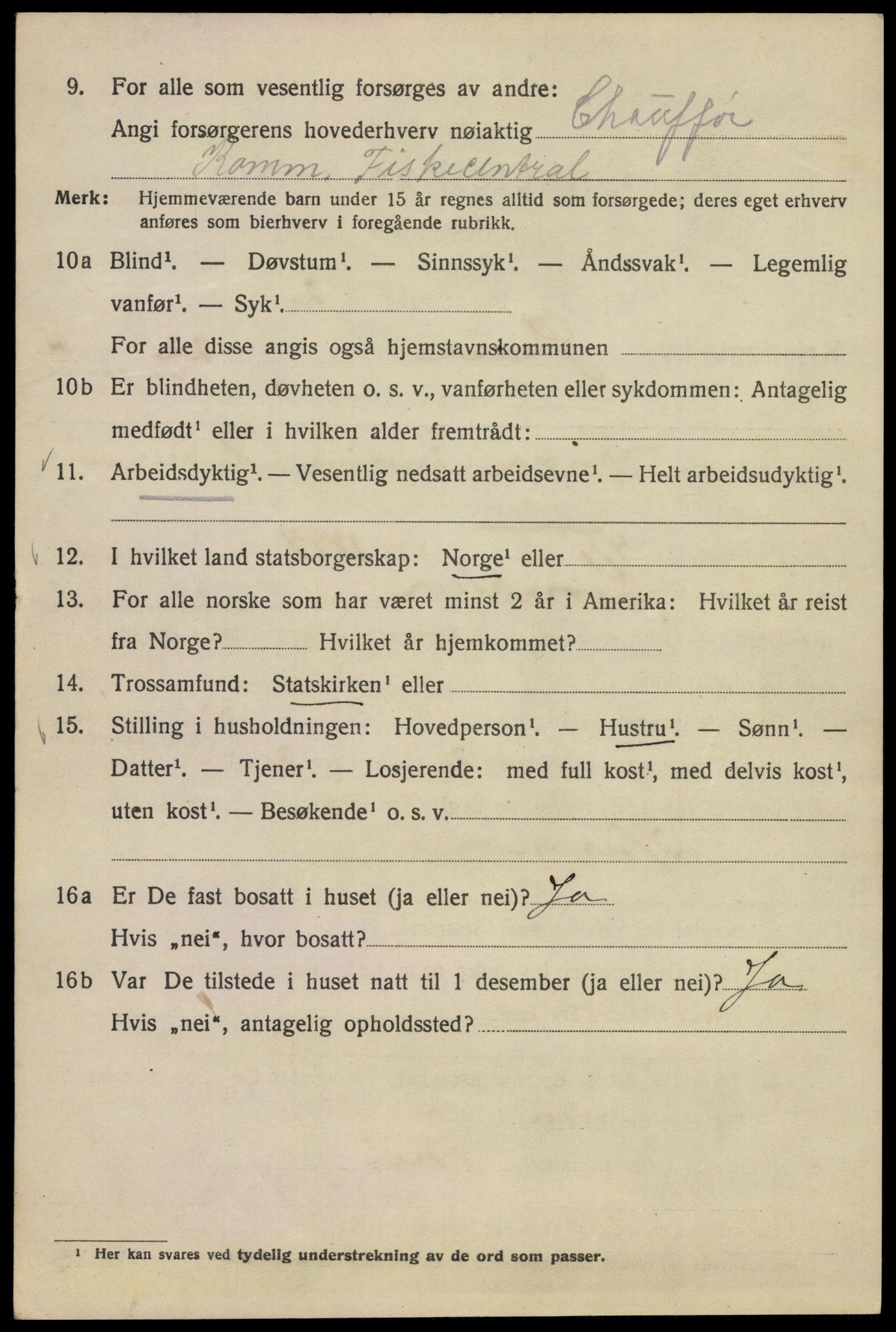 SAO, Folketelling 1920 for 0301 Kristiania kjøpstad, 1920, s. 253892