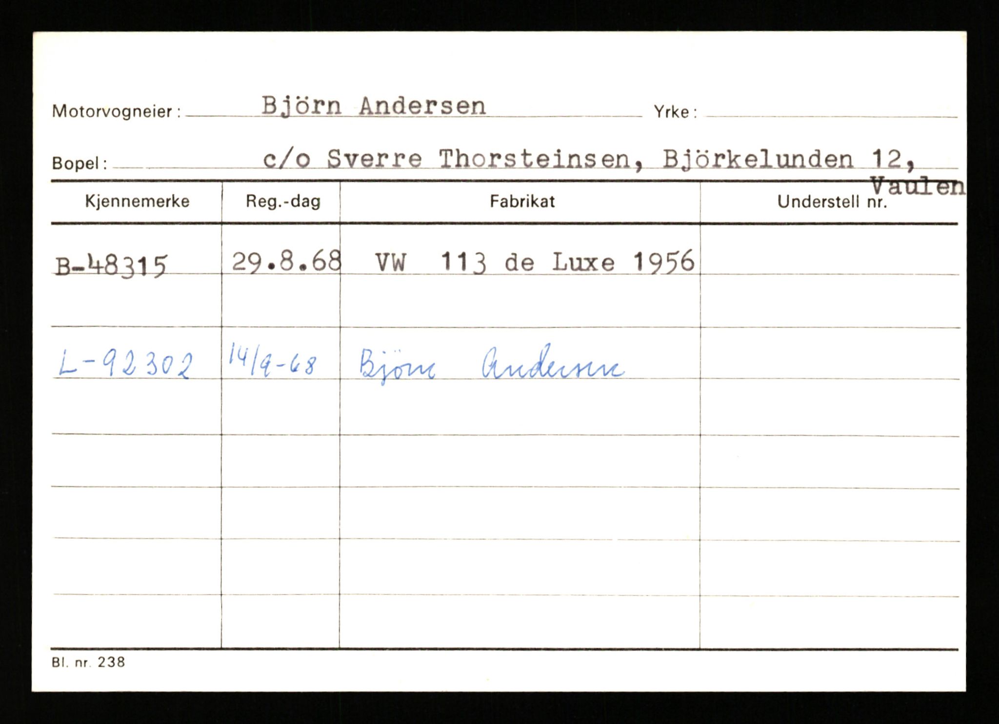 Stavanger trafikkstasjon, SAST/A-101942/0/G/L0006: Registreringsnummer: 34250 - 49007, 1930-1971, s. 3328