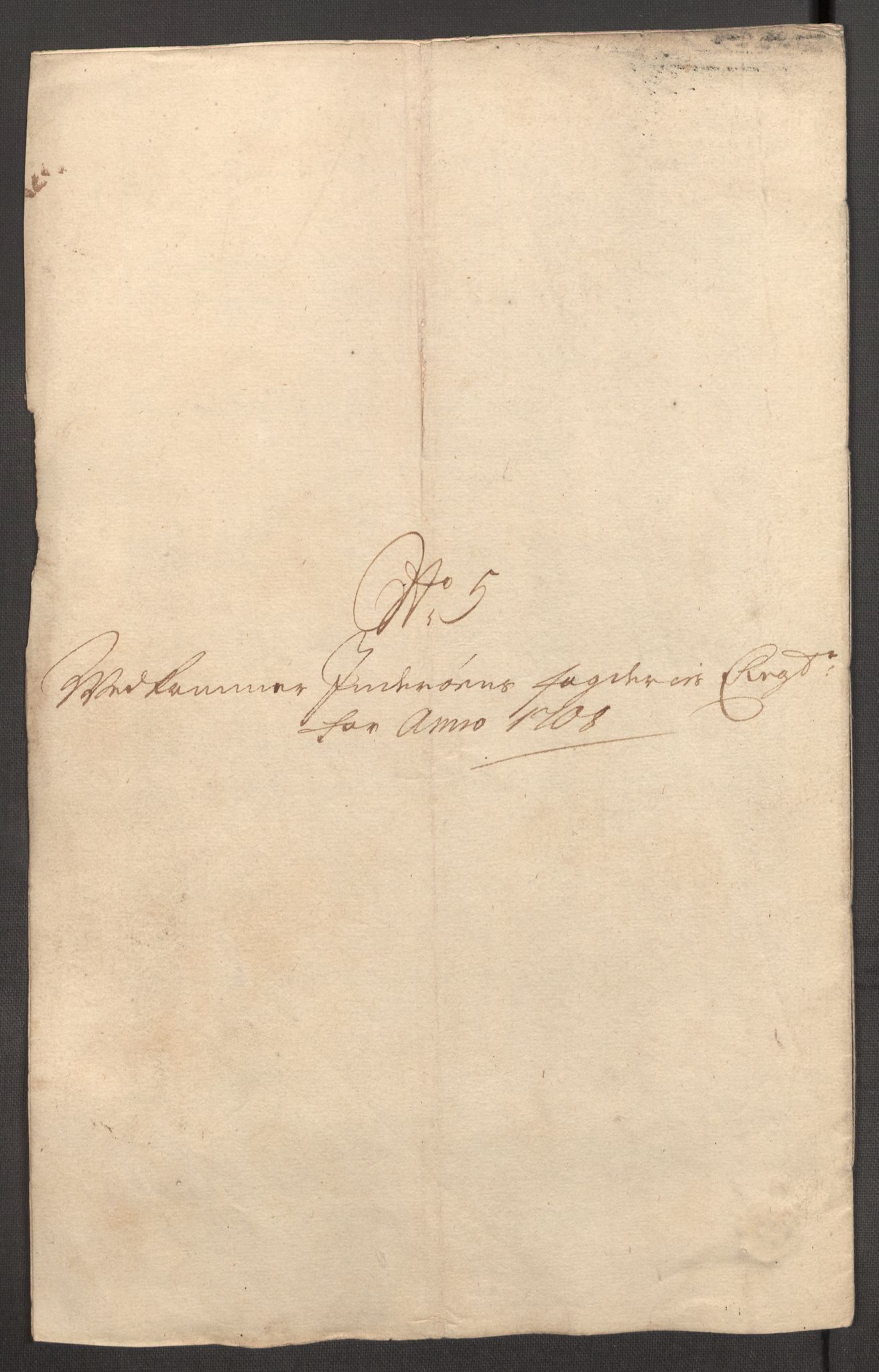 Rentekammeret inntil 1814, Reviderte regnskaper, Fogderegnskap, AV/RA-EA-4092/R63/L4316: Fogderegnskap Inderøy, 1708, s. 135