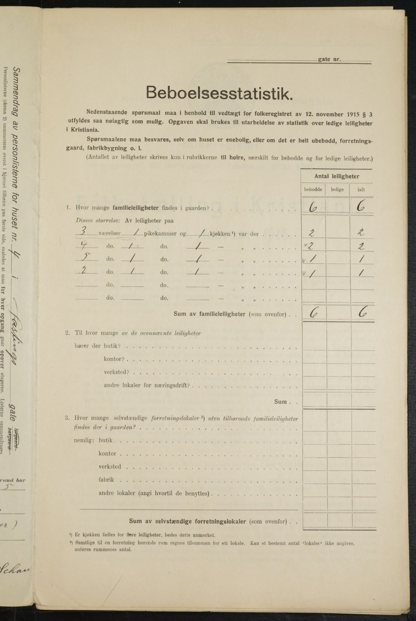 OBA, Kommunal folketelling 1.2.1916 for Kristiania, 1916, s. 24013