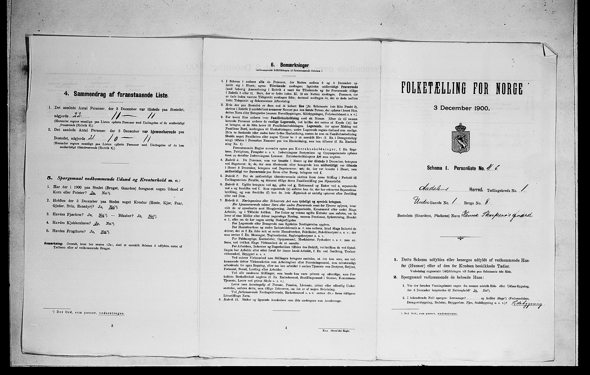 RA, Folketelling 1900 for 0614 Ådal herred, 1900, s. 90