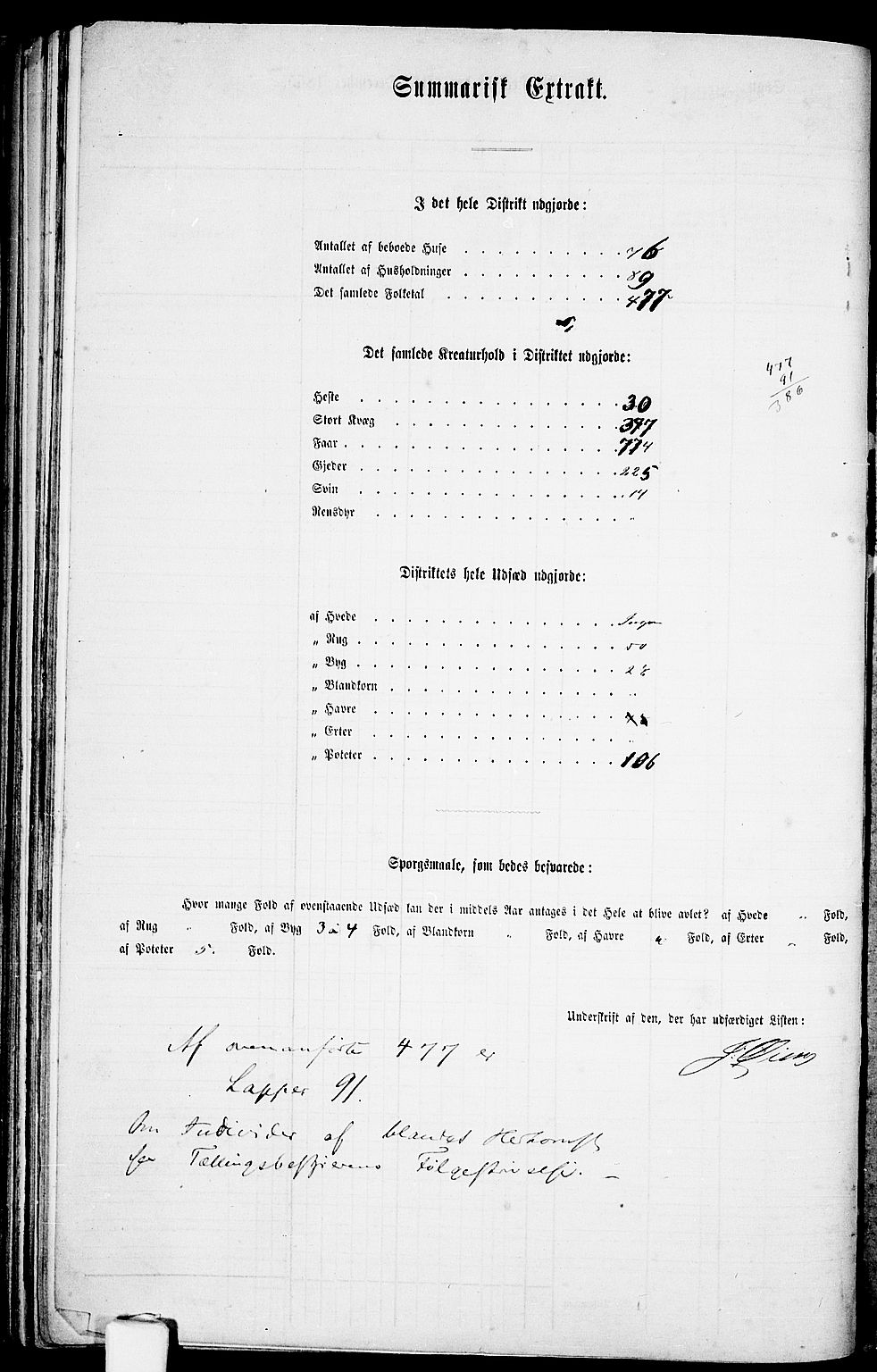 RA, Folketelling 1865 for 1934P Tromsøysund prestegjeld, 1865, s. 99