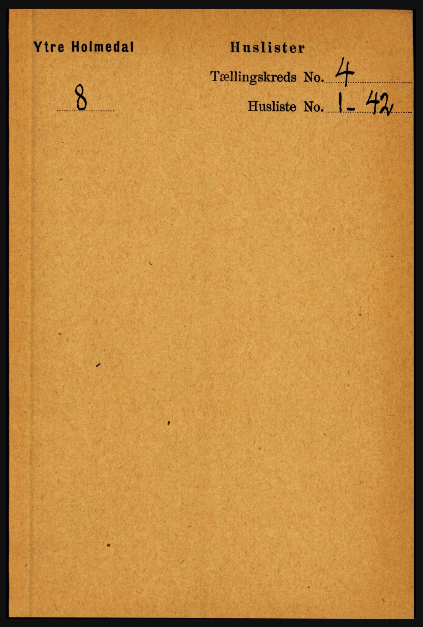 RA, Folketelling 1891 for 1429 Ytre Holmedal herred, 1891, s. 854