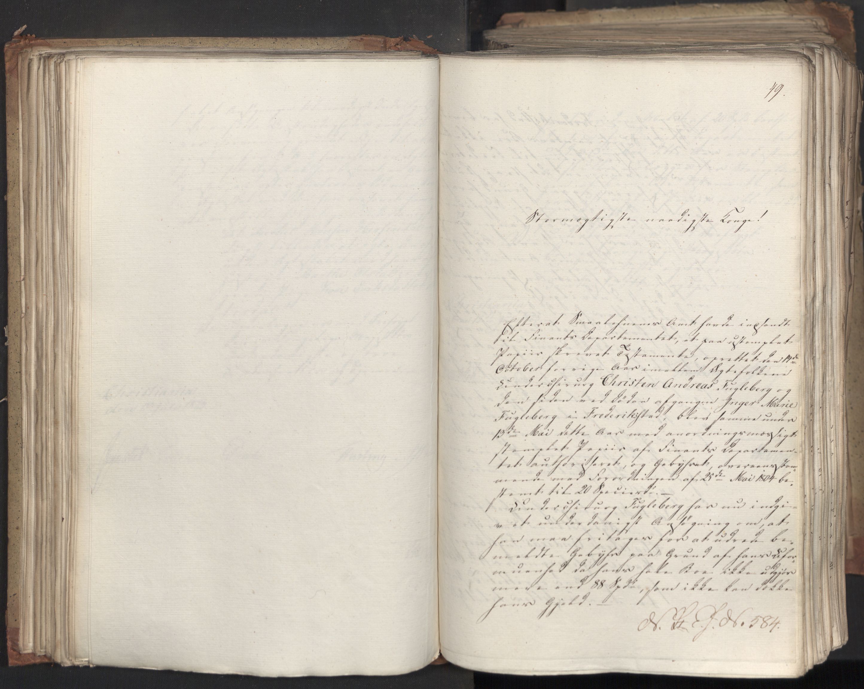 Statsrådsavdelingen i Stockholm, AV/RA-S-1003/D/Da/L0035: Regjeringsinnstillinger nr. 541-840, 1823, s. 107