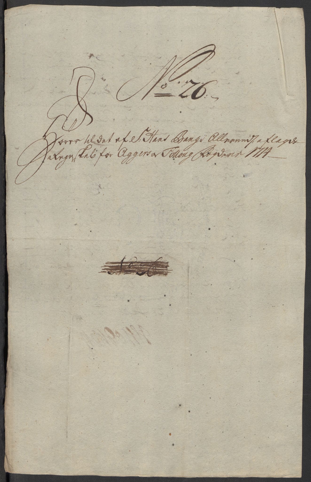 Rentekammeret inntil 1814, Reviderte regnskaper, Fogderegnskap, AV/RA-EA-4092/R10/L0451: Fogderegnskap Aker og Follo, 1713-1714, s. 396