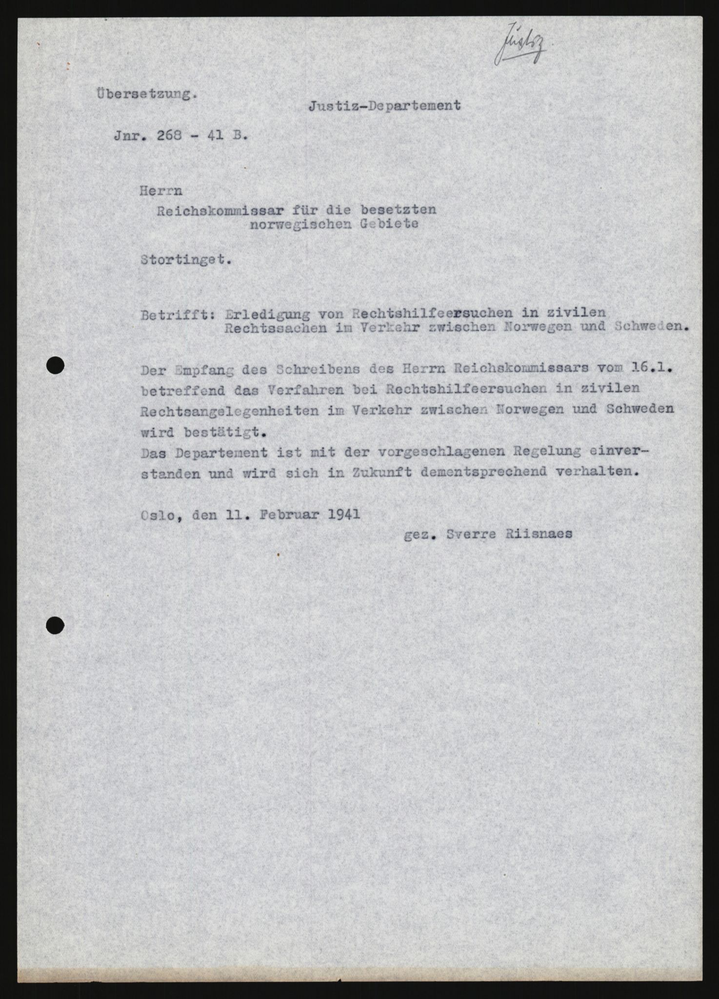 Forsvarets Overkommando. 2 kontor. Arkiv 11.4. Spredte tyske arkivsaker, AV/RA-RAFA-7031/D/Dar/Darb/L0013: Reichskommissariat - Hauptabteilung Vervaltung, 1917-1942, s. 957