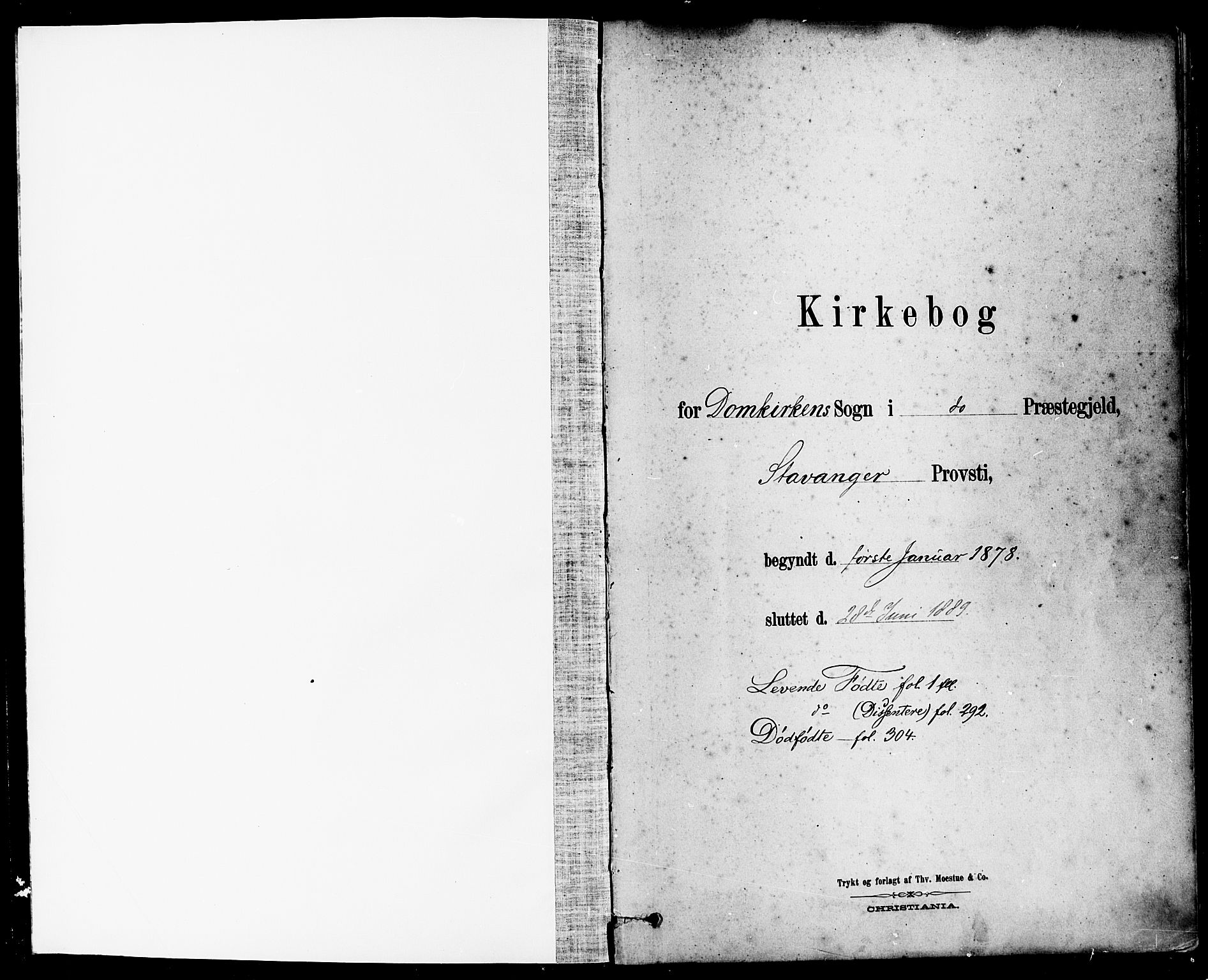 Domkirken sokneprestkontor, SAST/A-101812/001/30/30BA/L0026: Ministerialbok nr. A 25, 1878-1889
