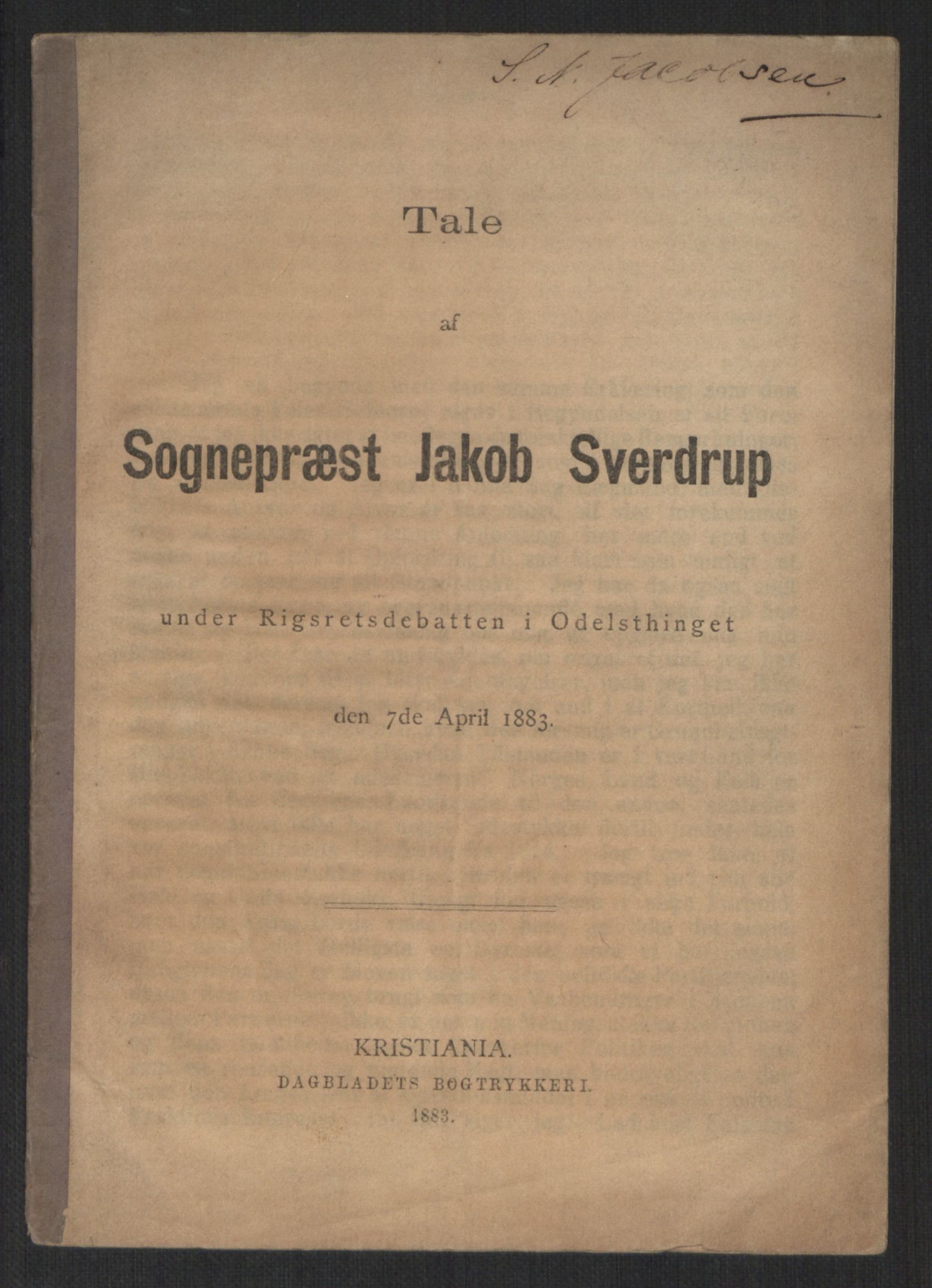 Venstres Hovedorganisasjon, RA/PA-0876/X/L0001: De eldste skrifter, 1860-1936, s. 430