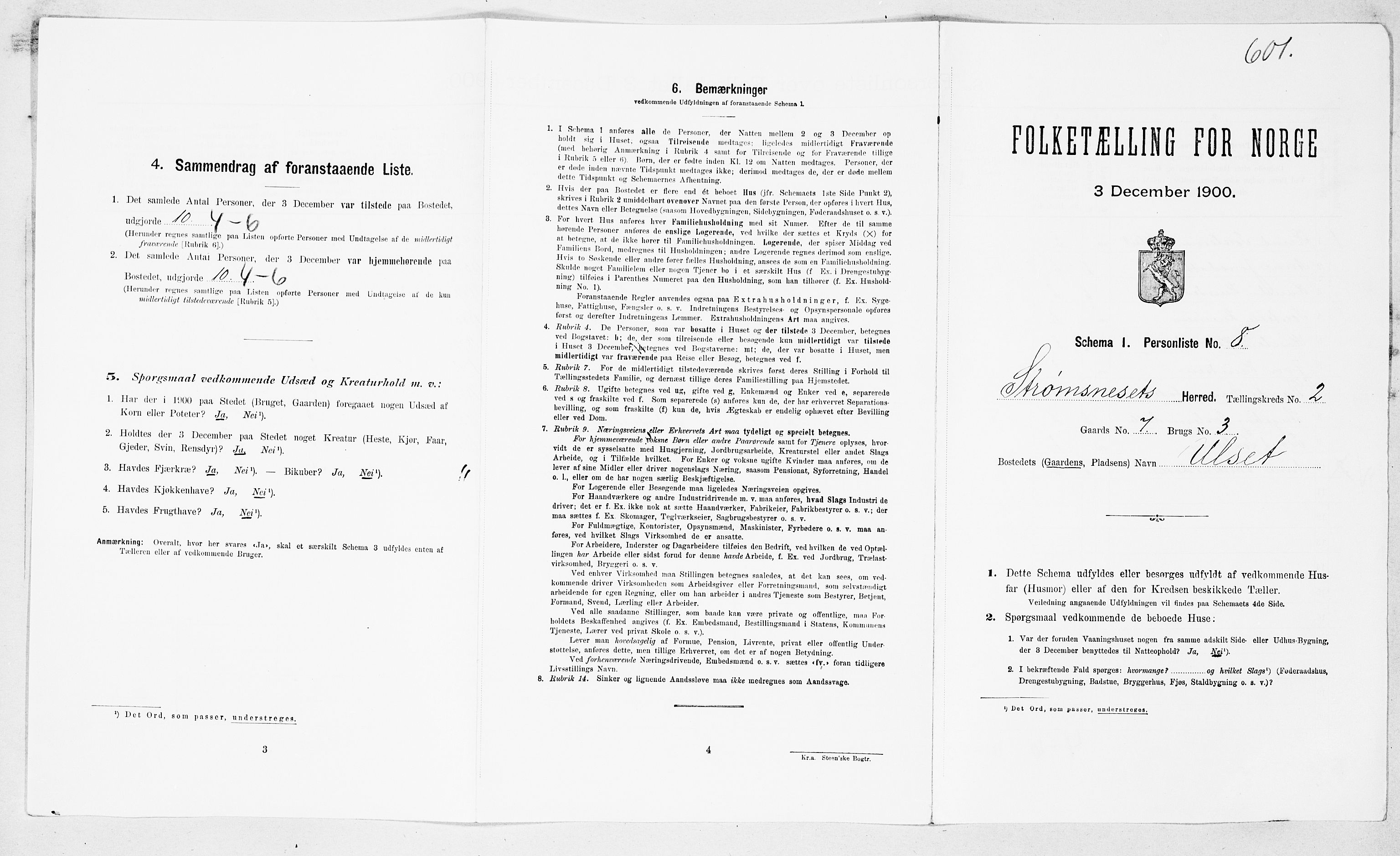 SAT, Folketelling 1900 for 1559 Straumsnes herred, 1900, s. 136