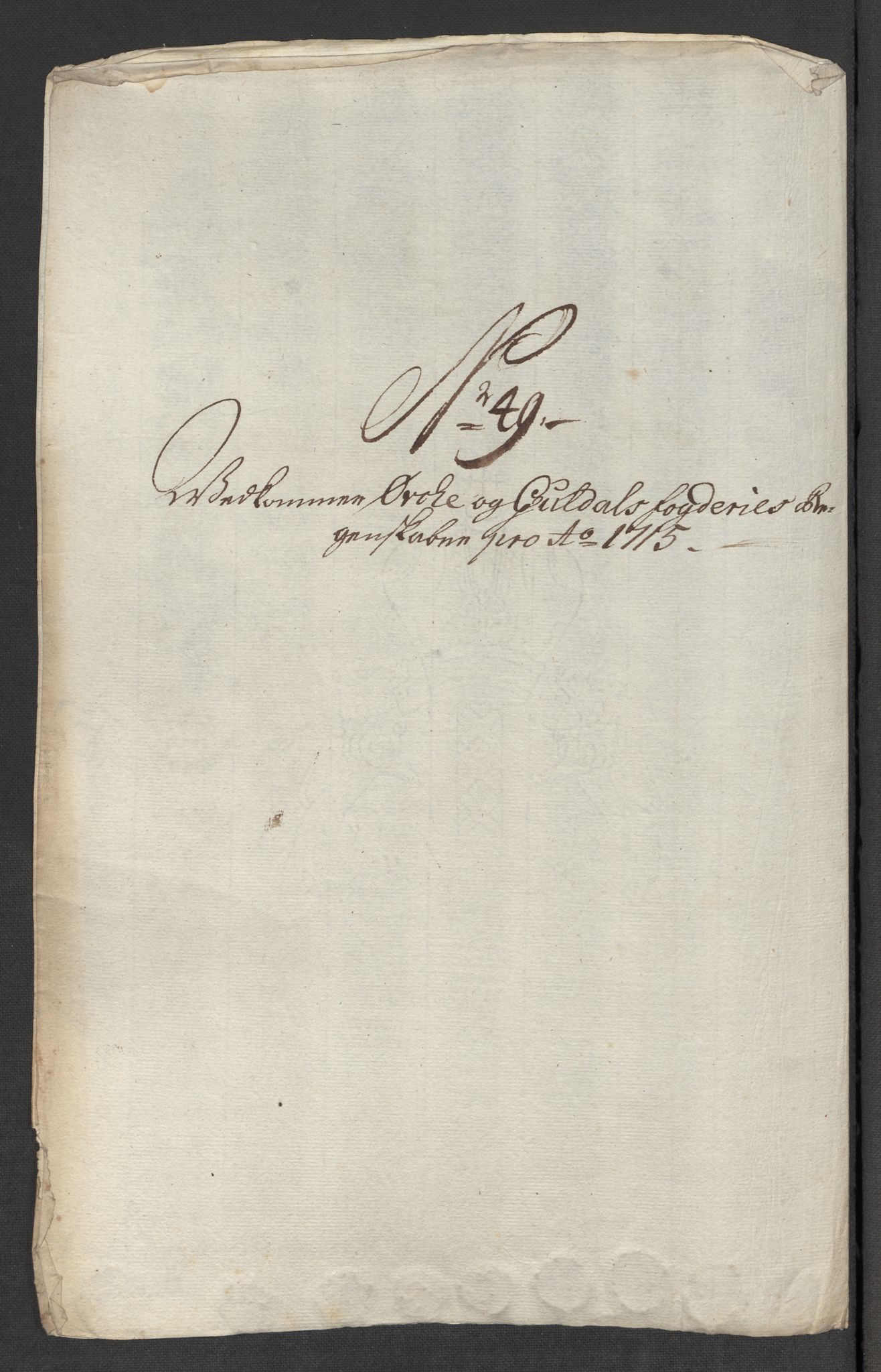 Rentekammeret inntil 1814, Reviderte regnskaper, Fogderegnskap, RA/EA-4092/R60/L3966: Fogderegnskap Orkdal og Gauldal, 1715, s. 410