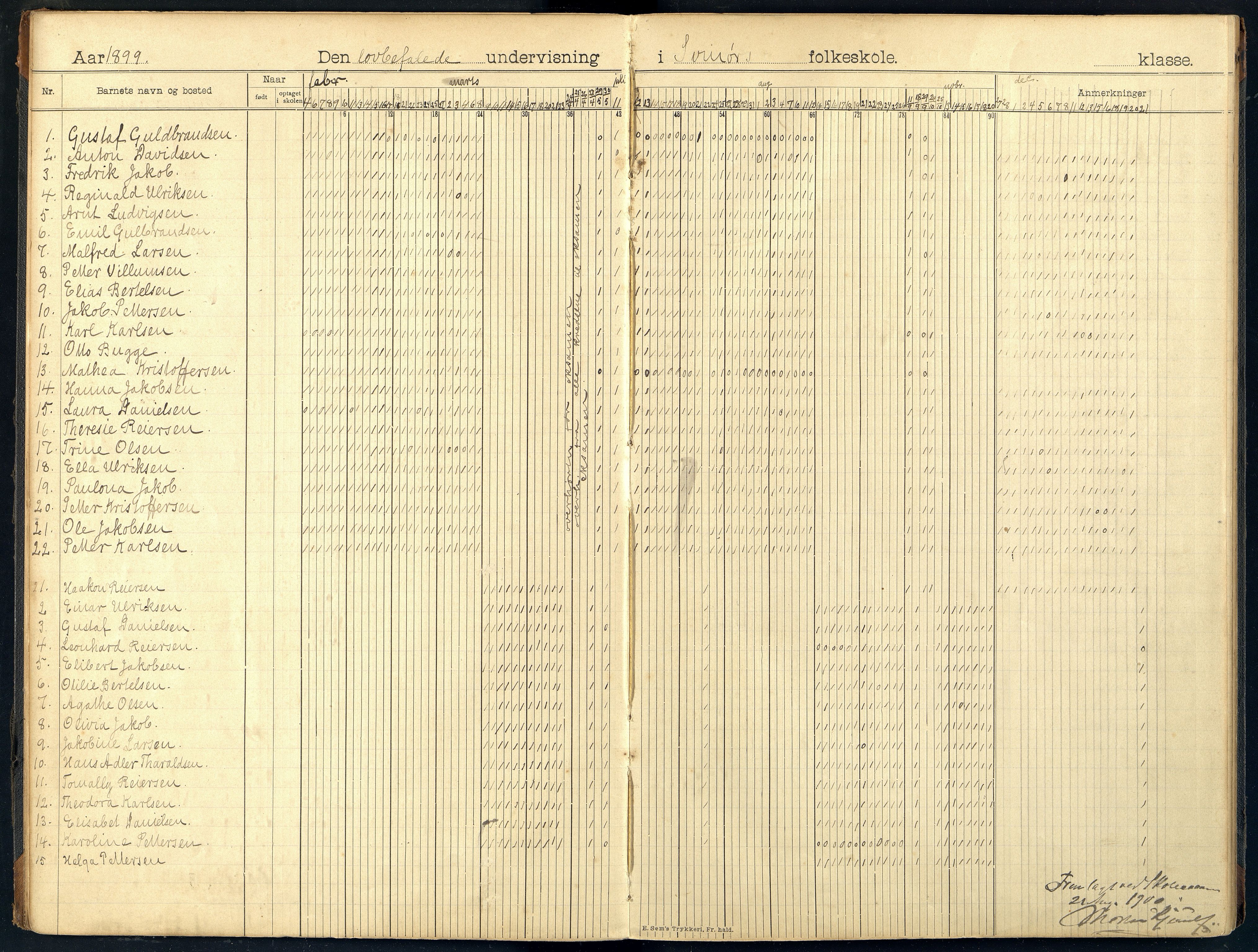 Spangereid kommune - Svinør, Lohne og Åvik Skole, ARKSOR/1030SP557/I/L0001: Dagbok, 1897-1912