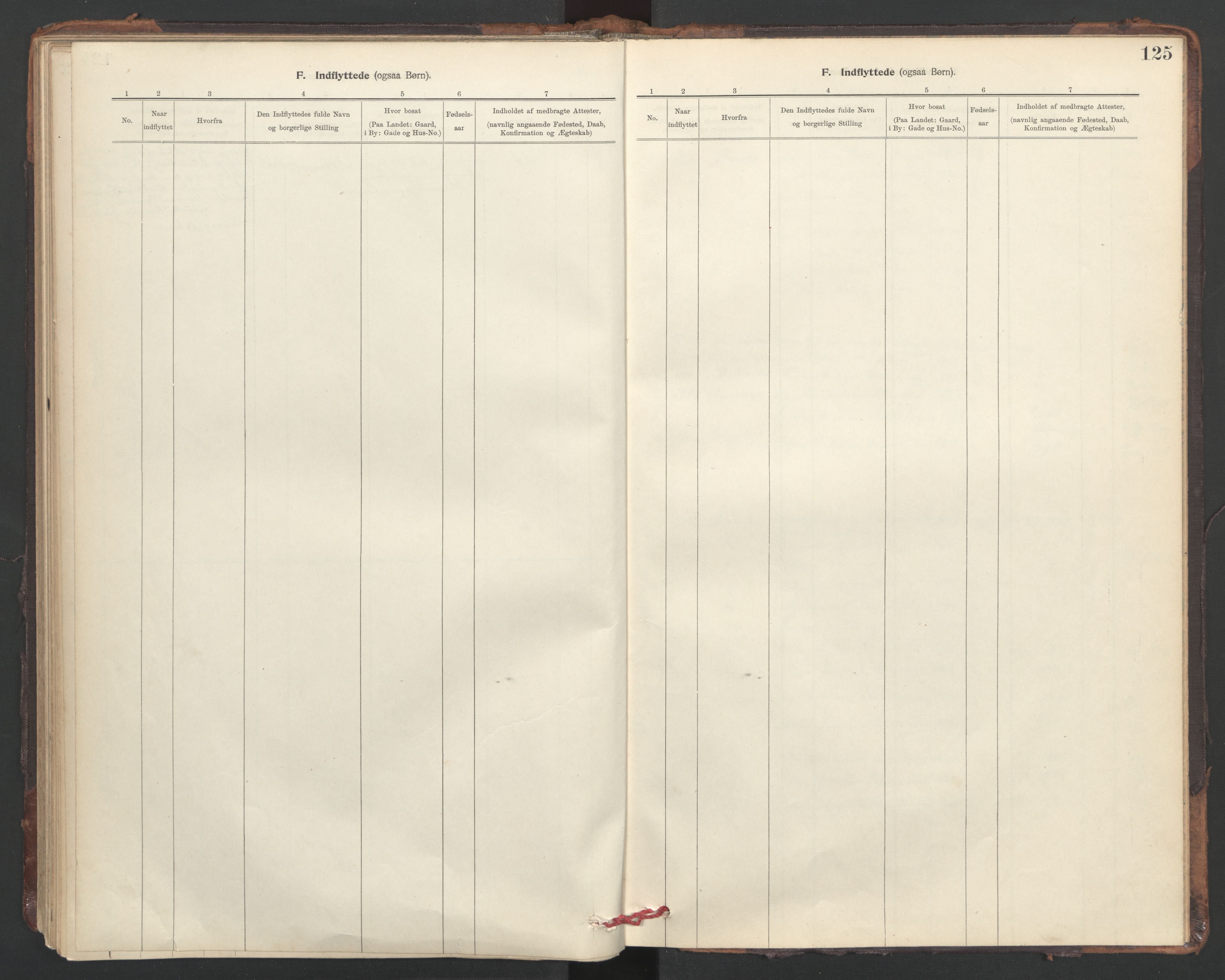 Ministerialprotokoller, klokkerbøker og fødselsregistre - Sør-Trøndelag, AV/SAT-A-1456/635/L0552: Ministerialbok nr. 635A02, 1899-1919, s. 125