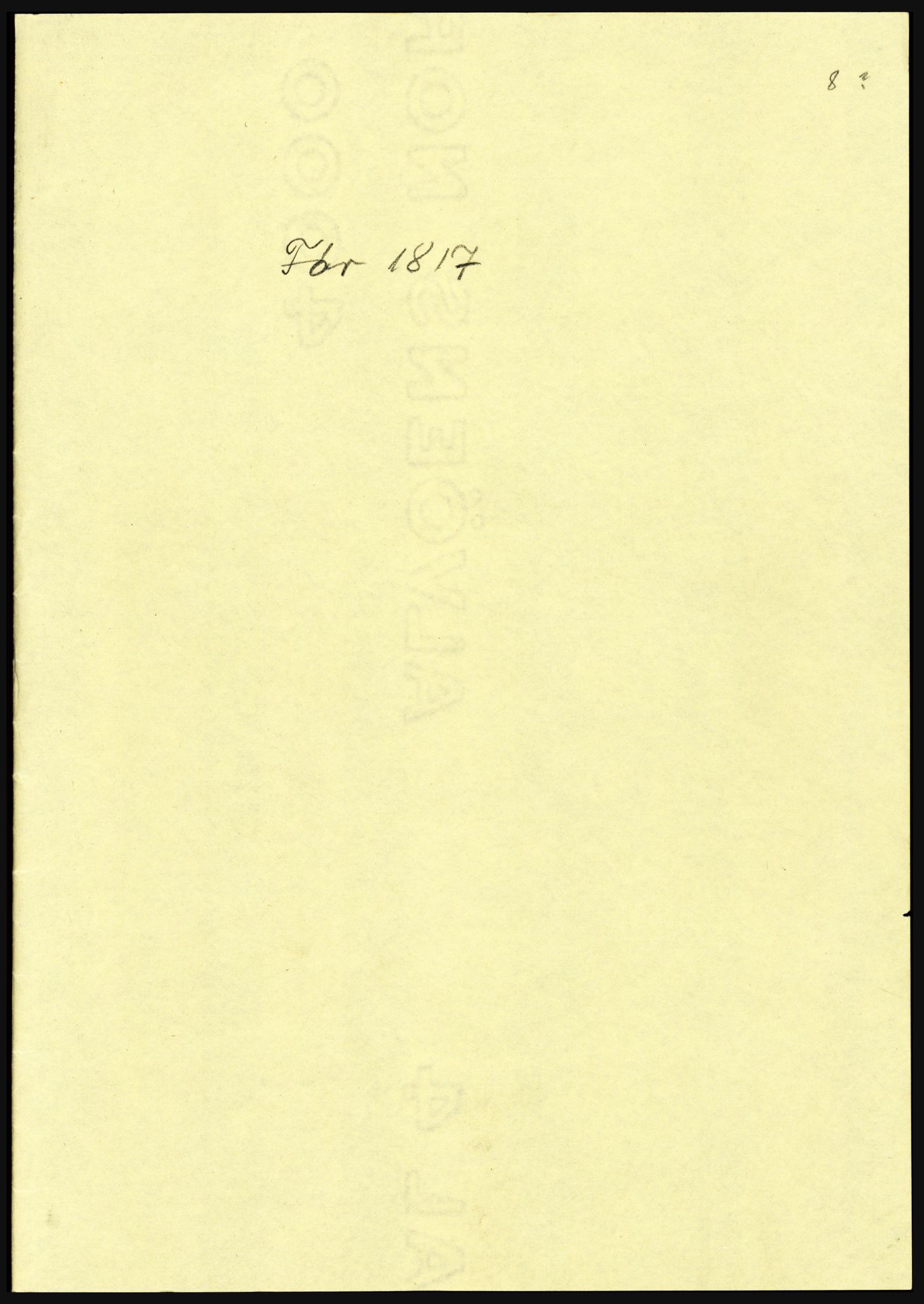 Juhasz, Lajos, RA/PA-0897/D/L0001: Riksarkivet m.v., 1770-1900, s. 5