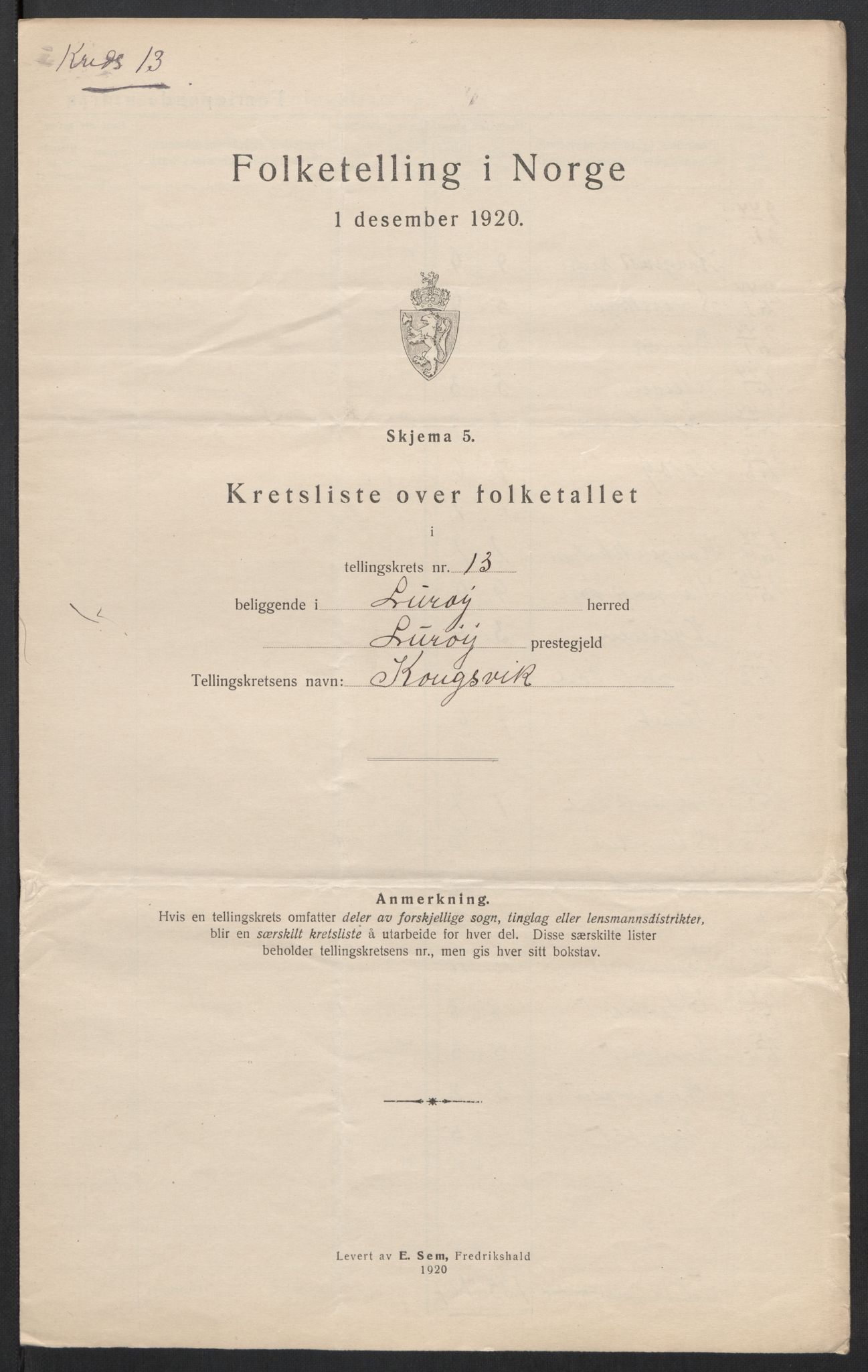 SAT, Folketelling 1920 for 1834 Lurøy herred, 1920, s. 46