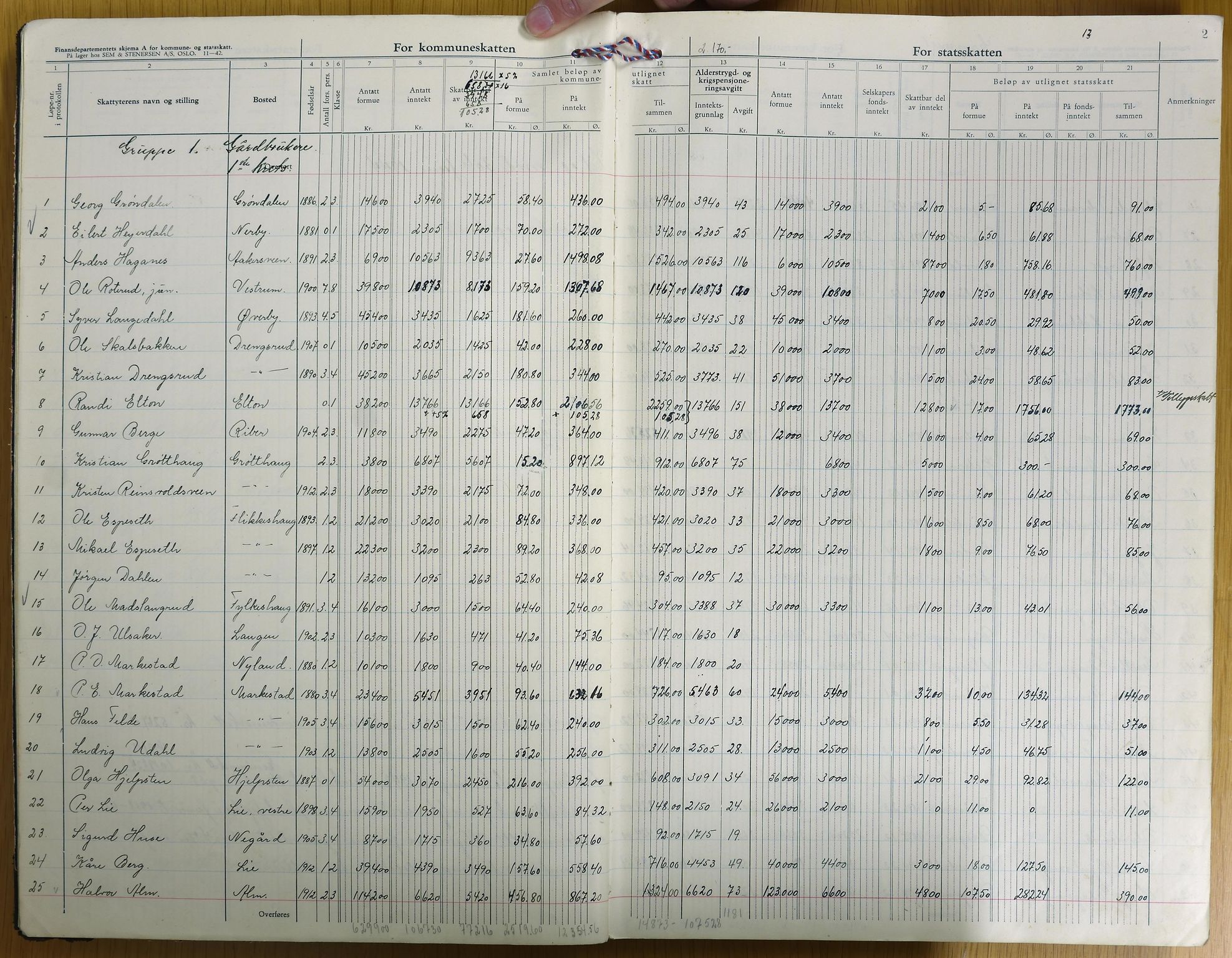 Vestre Toten kommunearkiv*, KVT/-/-, 1943-1944