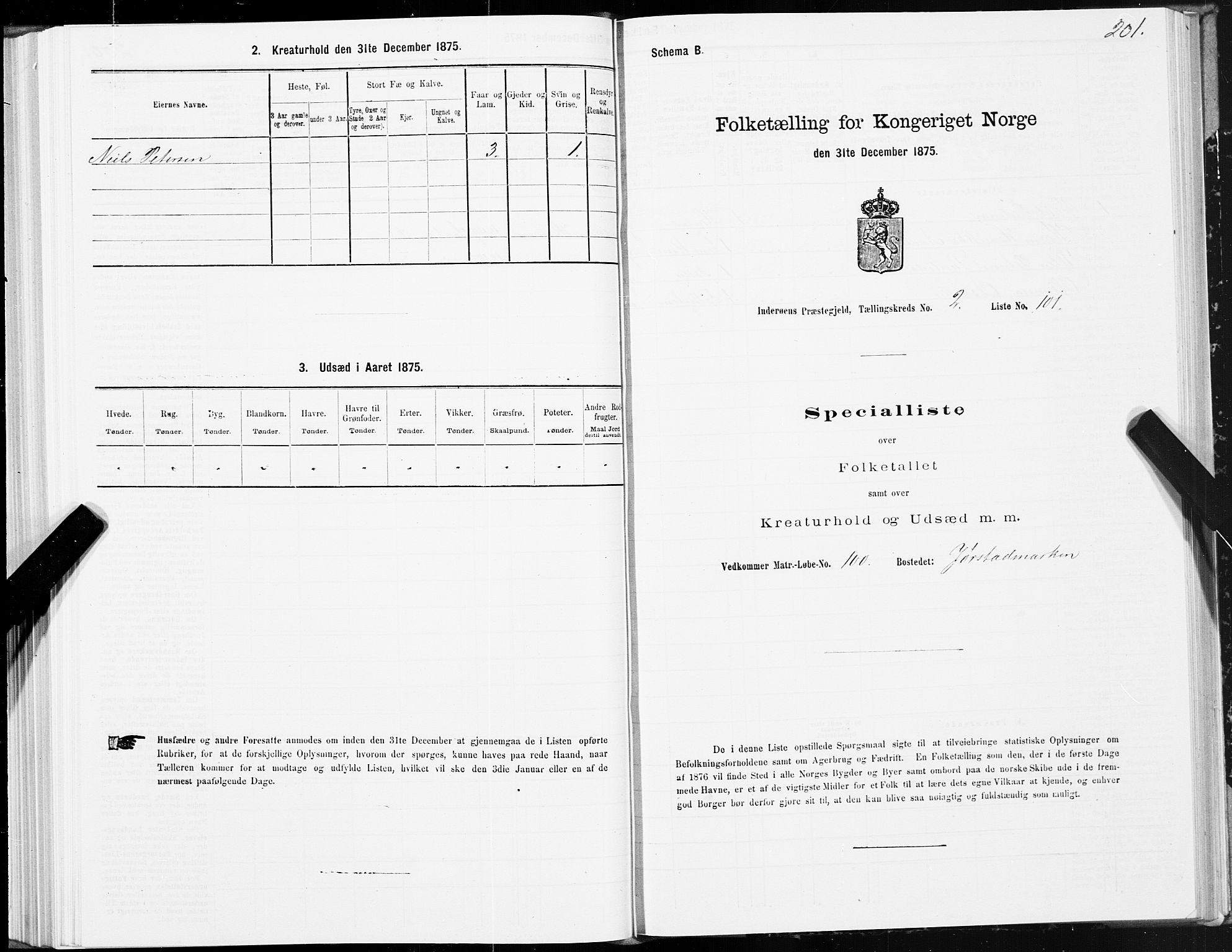 SAT, Folketelling 1875 for 1729P Inderøy prestegjeld, 1875, s. 2201