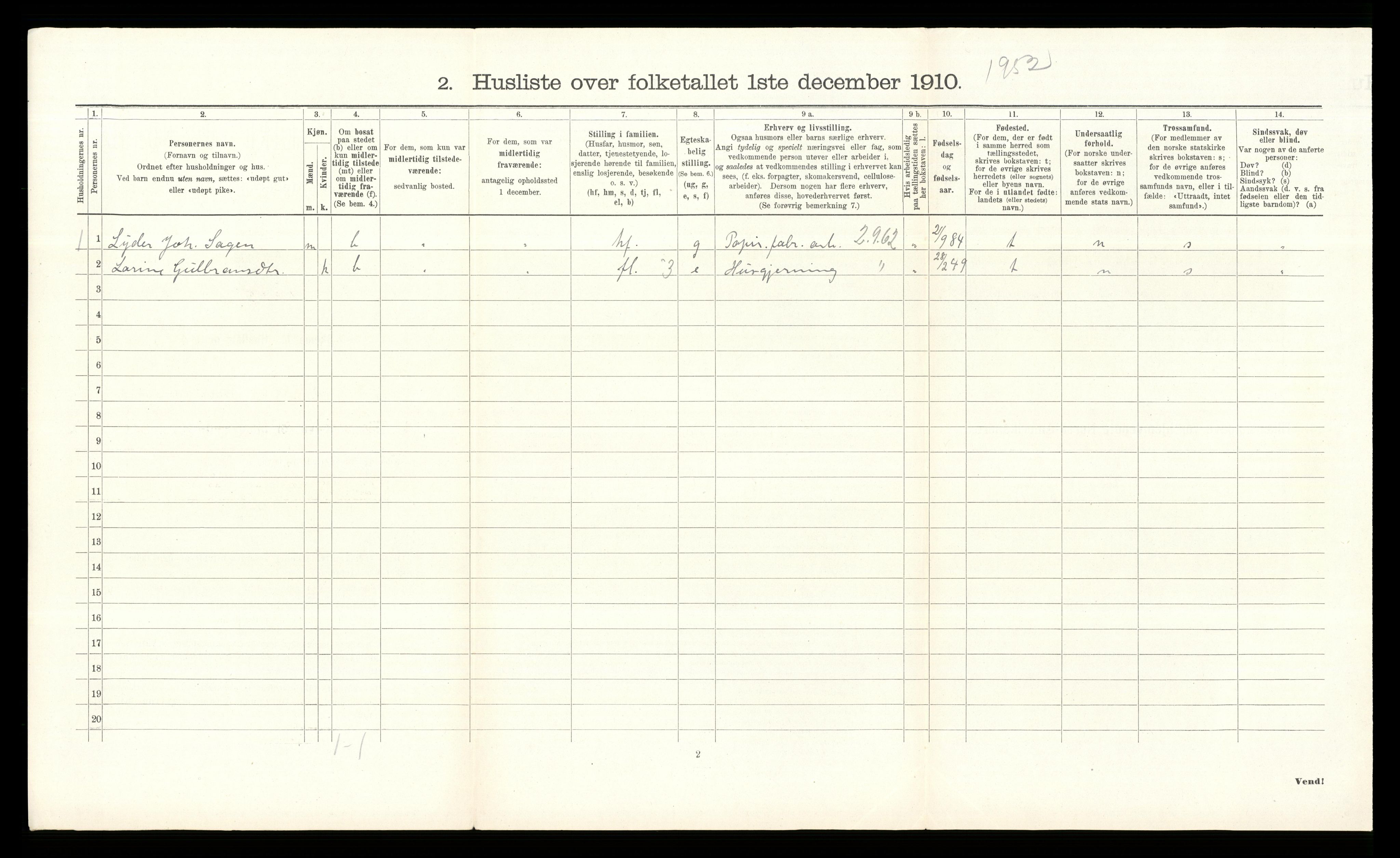 RA, Folketelling 1910 for 0623 Modum herred, 1910, s. 893