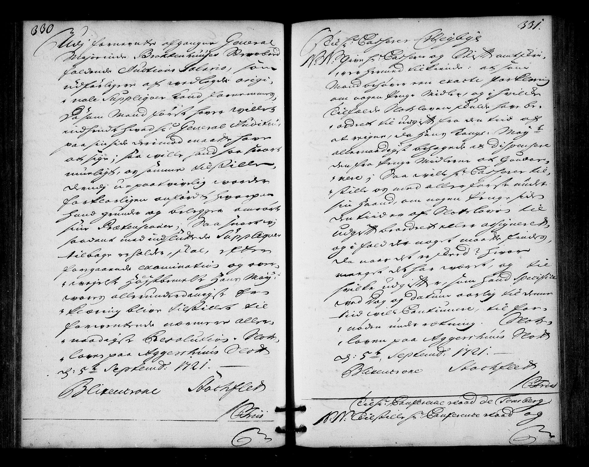 Stattholderembetet 1572-1771, AV/RA-EA-2870/Bd/L0013: Ordreprotokoll, 1720-1722, s. 330-331