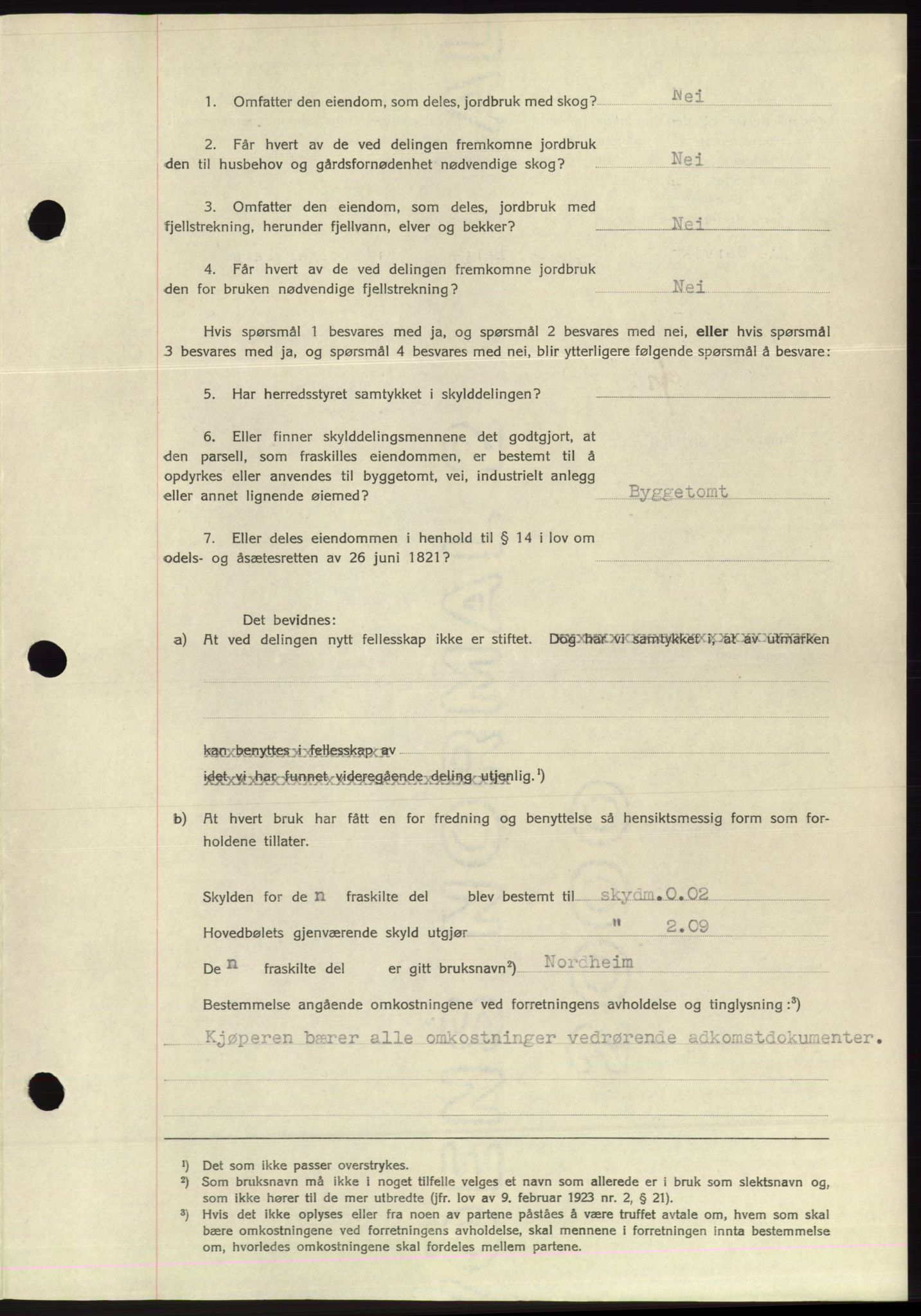 Søre Sunnmøre sorenskriveri, AV/SAT-A-4122/1/2/2C/L0075: Pantebok nr. 1A, 1943-1943, Dagboknr: 1048/1943