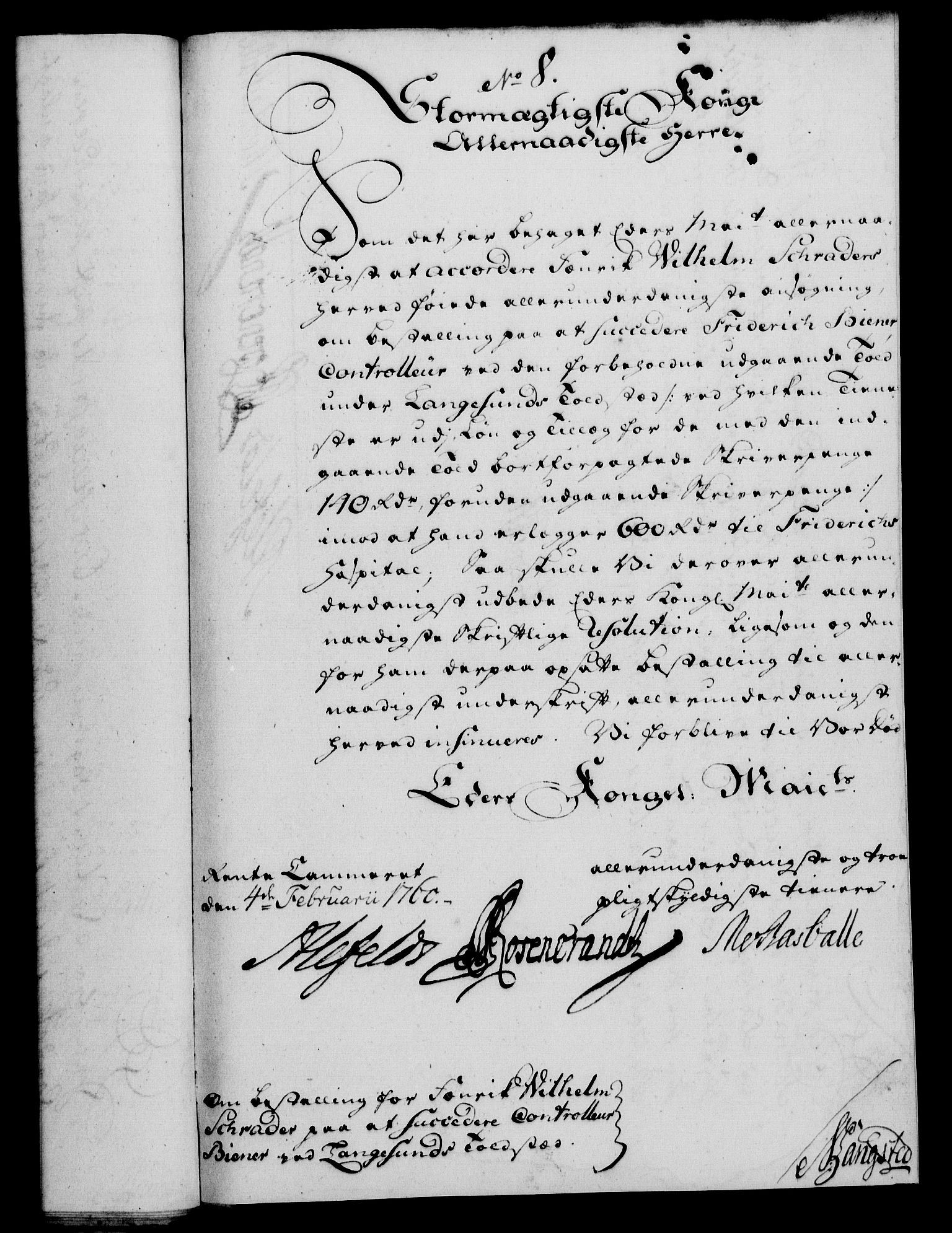Rentekammeret, Kammerkanselliet, AV/RA-EA-3111/G/Gf/Gfa/L0042: Norsk relasjons- og resolusjonsprotokoll (merket RK 52.42), 1760, s. 64
