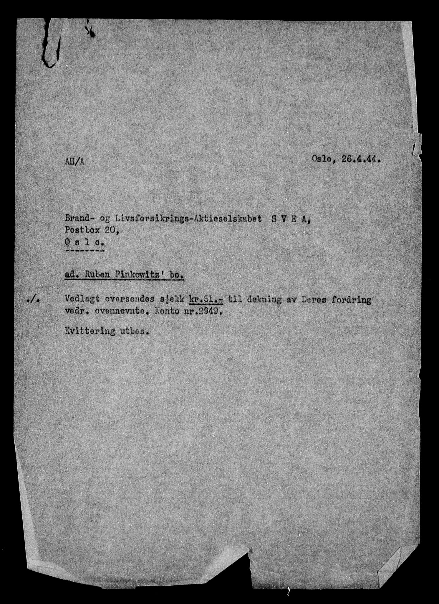Justisdepartementet, Tilbakeføringskontoret for inndratte formuer, AV/RA-S-1564/H/Hc/Hcc/L0969: --, 1945-1947, s. 141