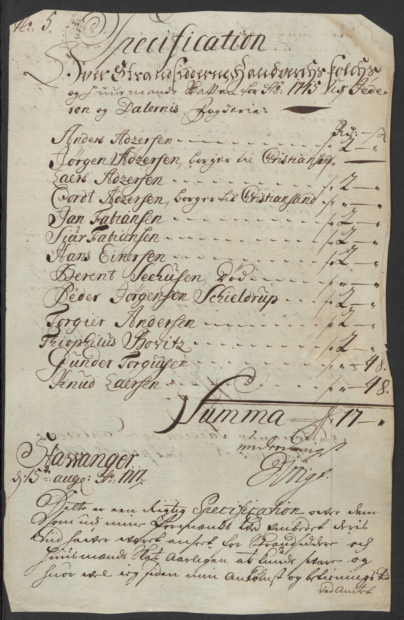 Rentekammeret inntil 1814, Reviderte regnskaper, Fogderegnskap, RA/EA-4092/R46/L2740: Fogderegnskap Jæren og Dalane, 1715-1716, s. 46