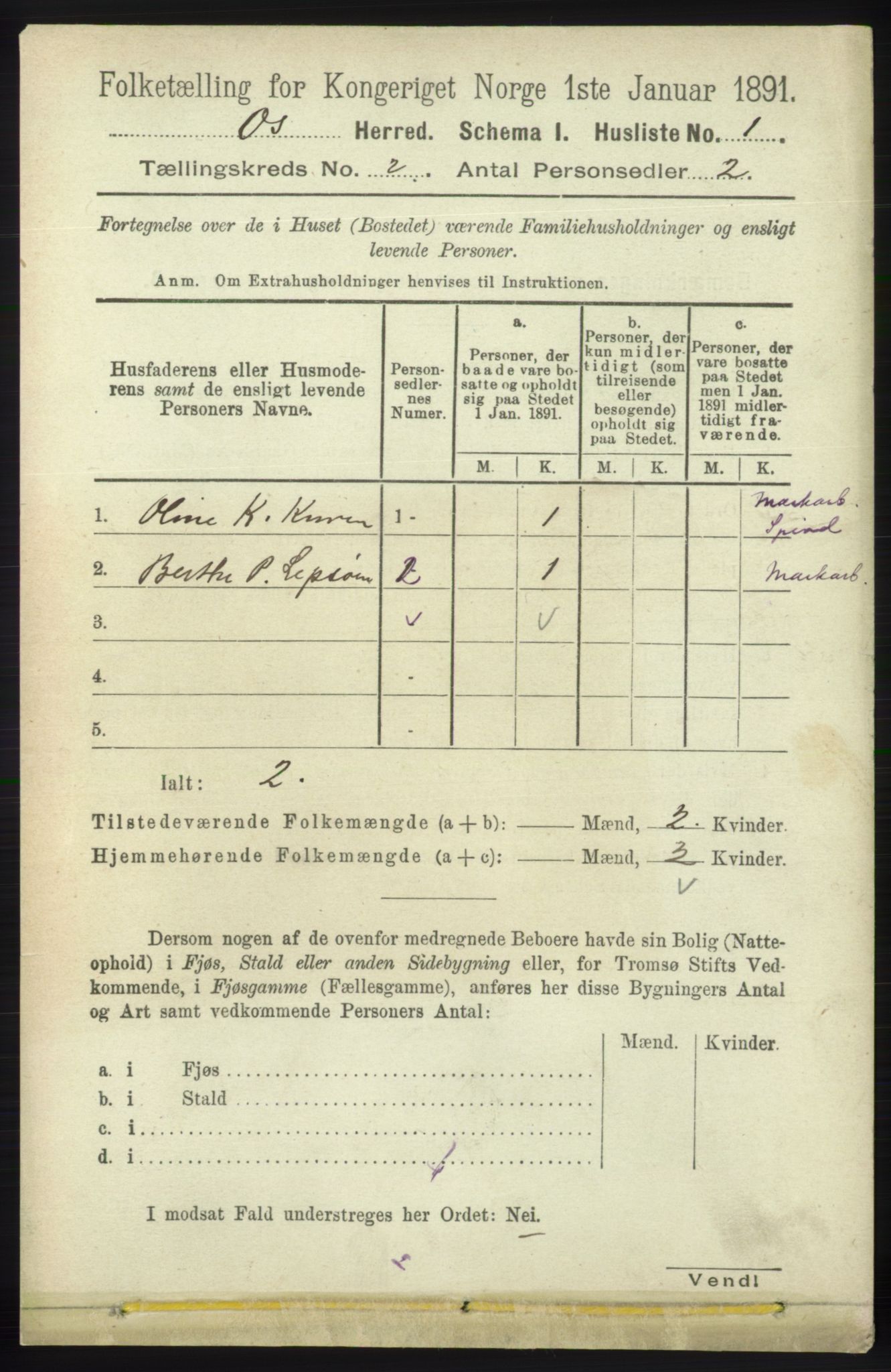 RA, Folketelling 1891 for 1243 Os herred, 1891, s. 355