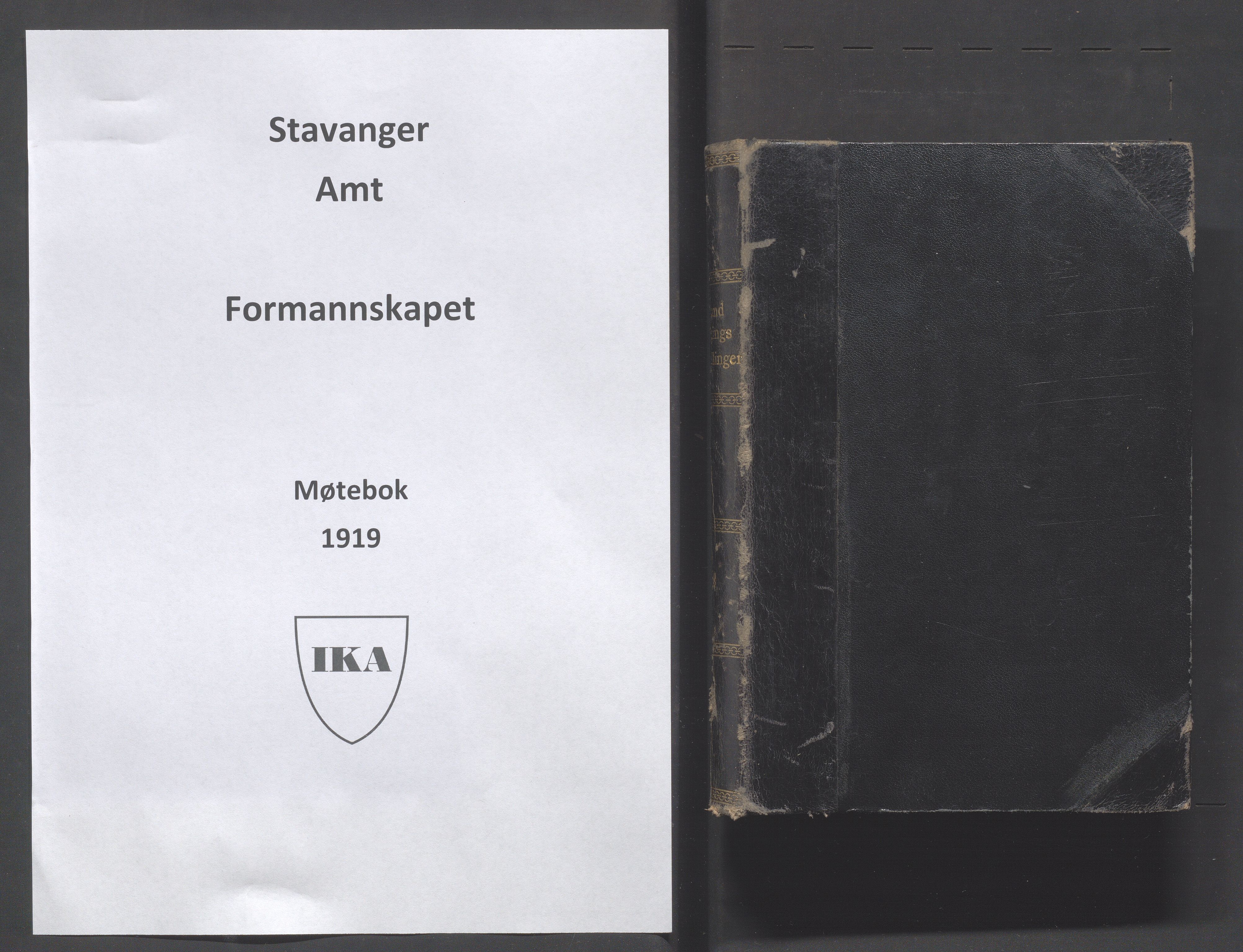 Rogaland fylkeskommune - Fylkesrådmannen , IKAR/A-900/A, 1919, s. 1