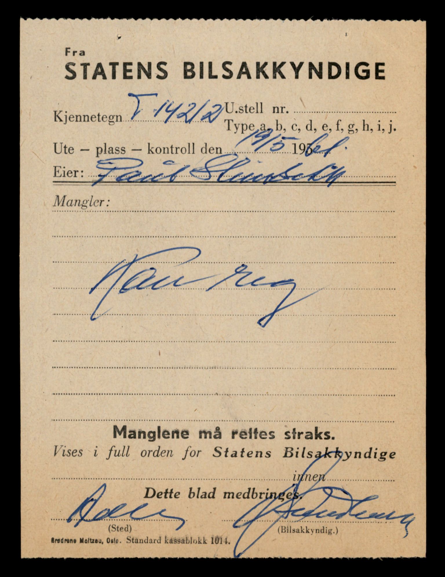 Møre og Romsdal vegkontor - Ålesund trafikkstasjon, AV/SAT-A-4099/F/Fe/L0044: Registreringskort for kjøretøy T 14205 - T 14319, 1927-1998, s. 271