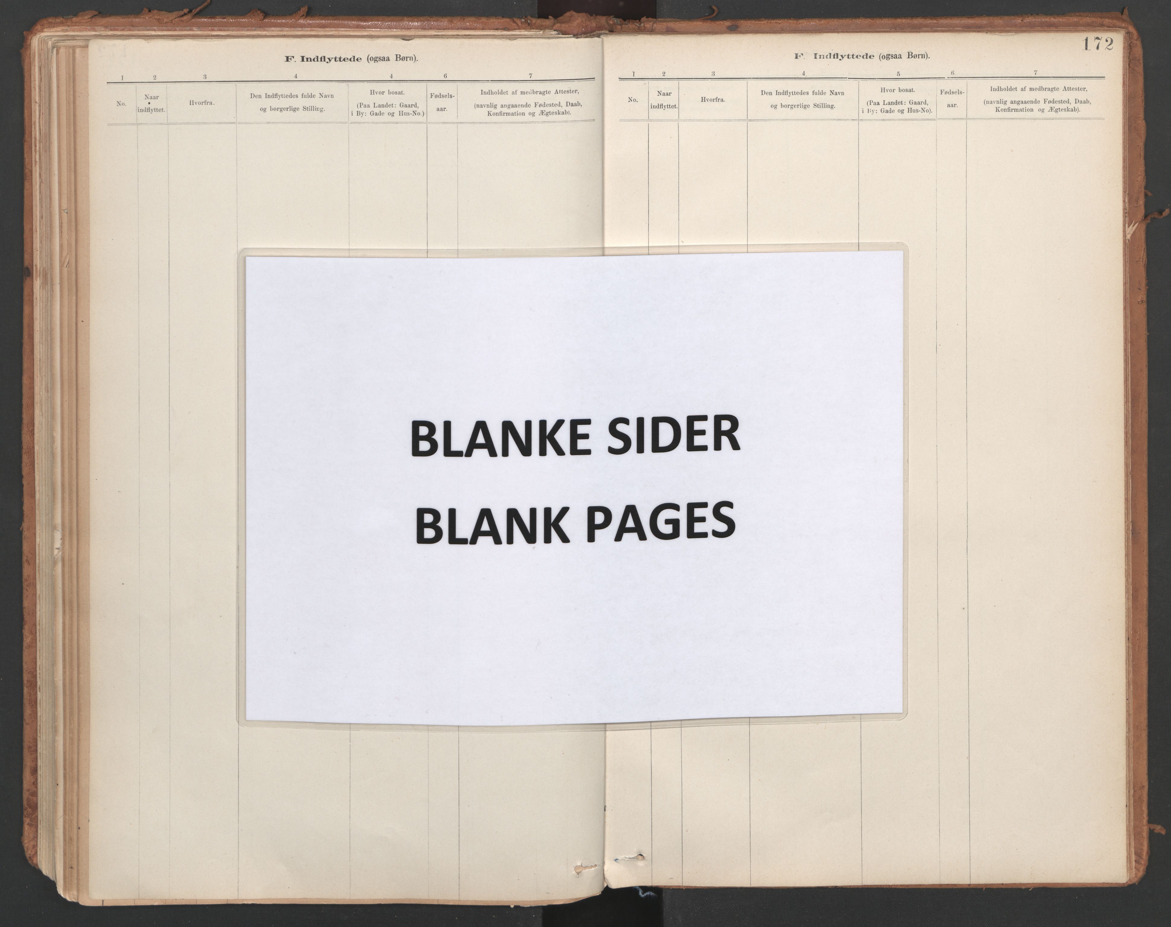 Ministerialprotokoller, klokkerbøker og fødselsregistre - Sør-Trøndelag, AV/SAT-A-1456/639/L0572: Ministerialbok nr. 639A01, 1890-1920, s. 172