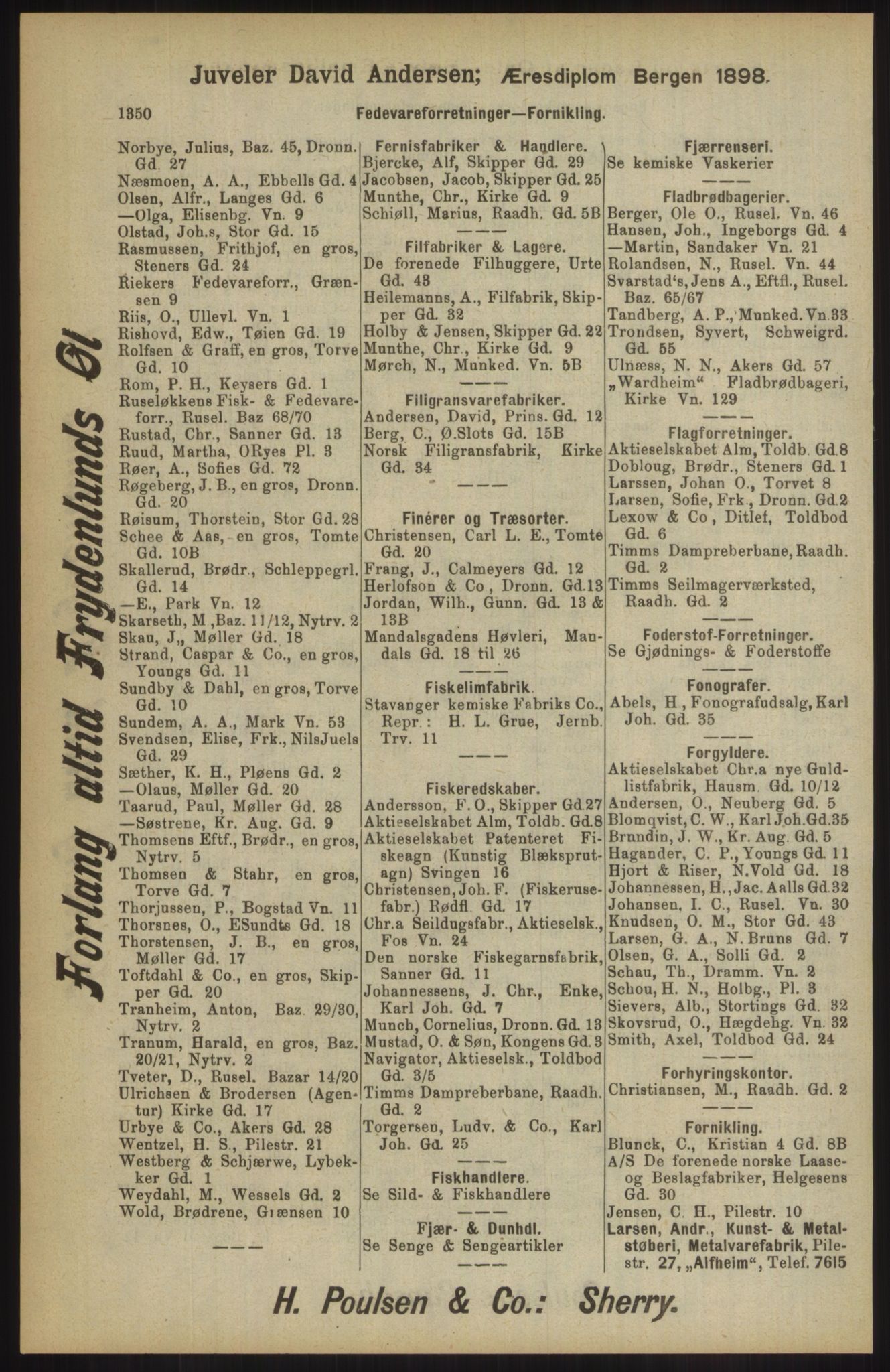 Kristiania/Oslo adressebok, PUBL/-, 1904, s. 1350