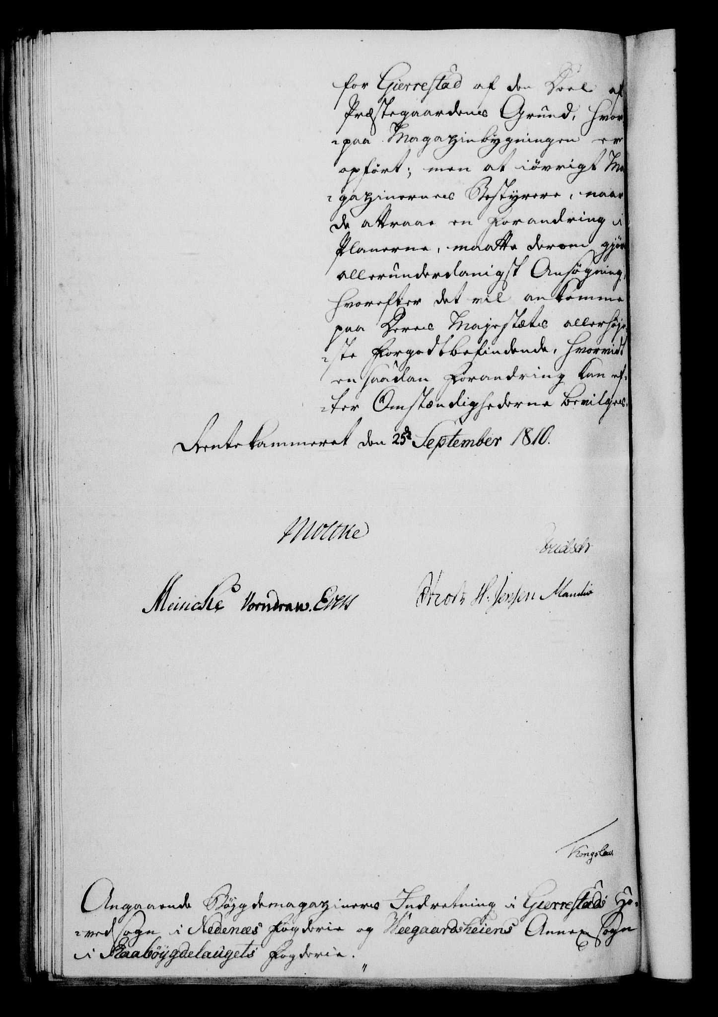 Rentekammeret, Kammerkanselliet, RA/EA-3111/G/Gf/Gfa/L0092: Norsk relasjons- og resolusjonsprotokoll (merket RK 52.92), 1810, s. 527