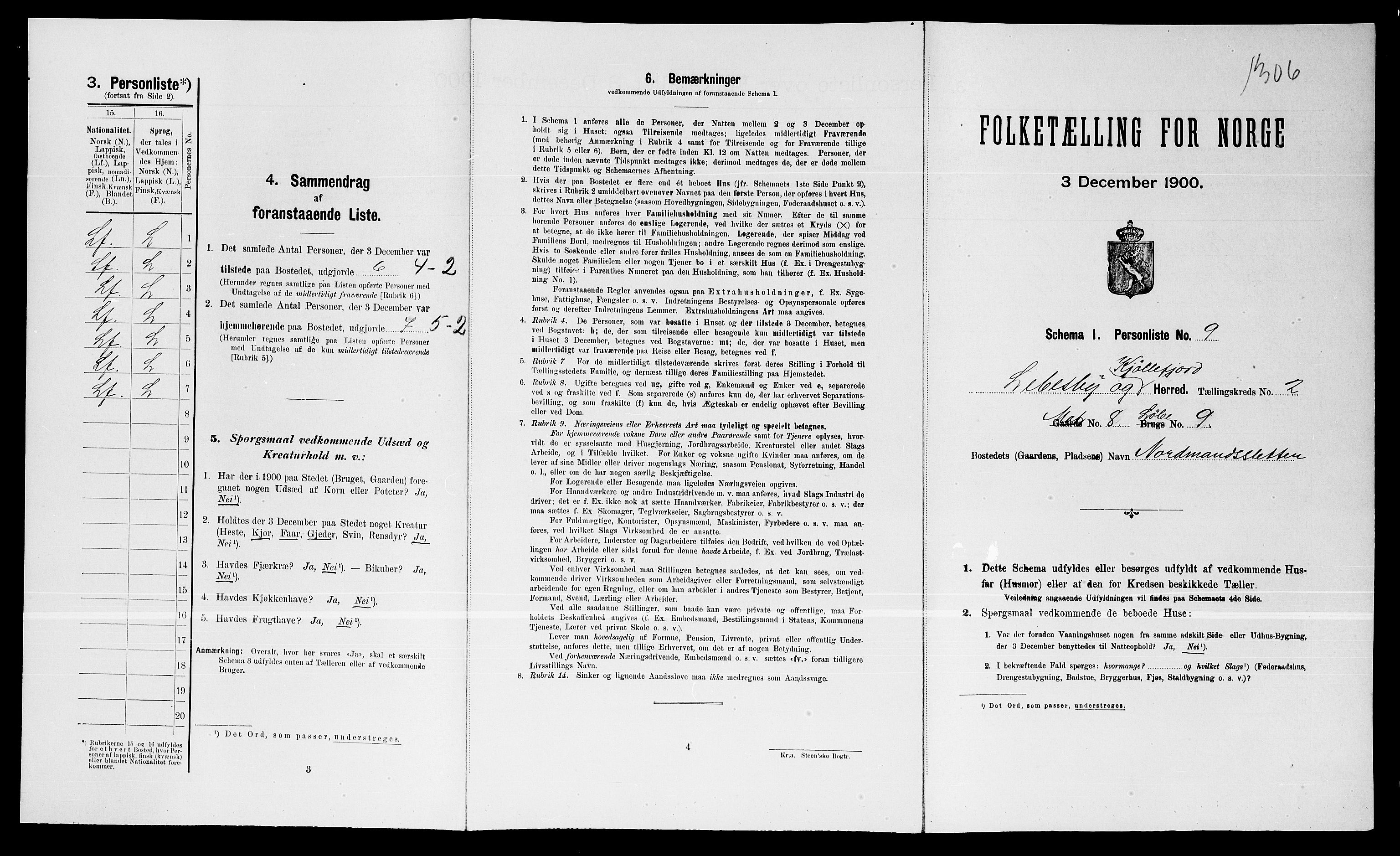 SATØ, Folketelling 1900 for 2022 Lebesby herred, 1900, s. 128
