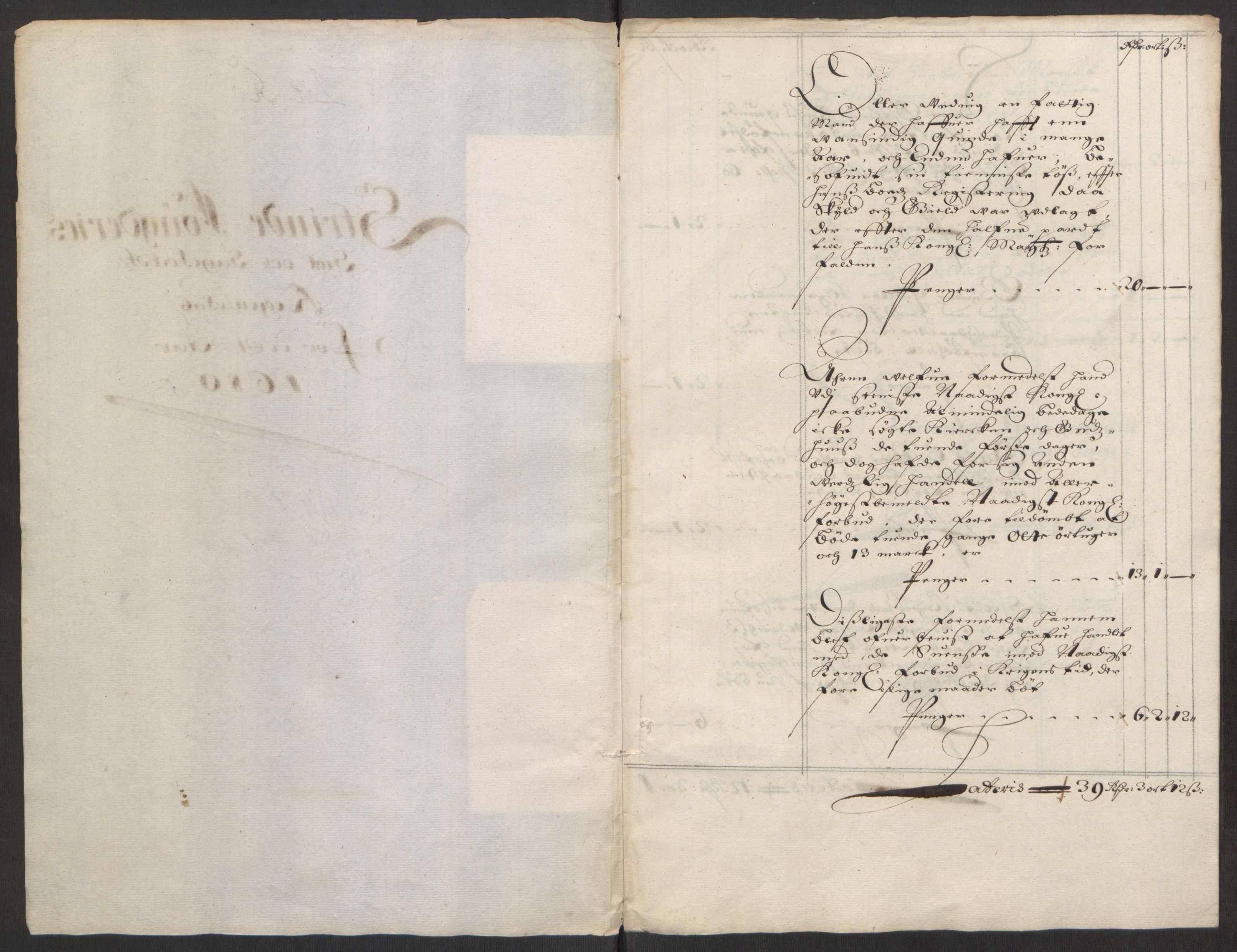 Rentekammeret inntil 1814, Reviderte regnskaper, Stiftamtstueregnskaper, Trondheim stiftamt og Nordland amt, RA/EA-6044/R/Rf/L0058: Trondheim stiftamt, 1680