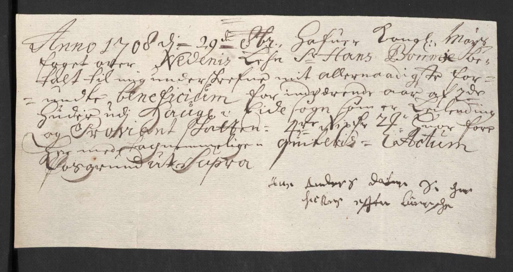 Rentekammeret inntil 1814, Reviderte regnskaper, Fogderegnskap, AV/RA-EA-4092/R39/L2318: Fogderegnskap Nedenes, 1706-1709, s. 308