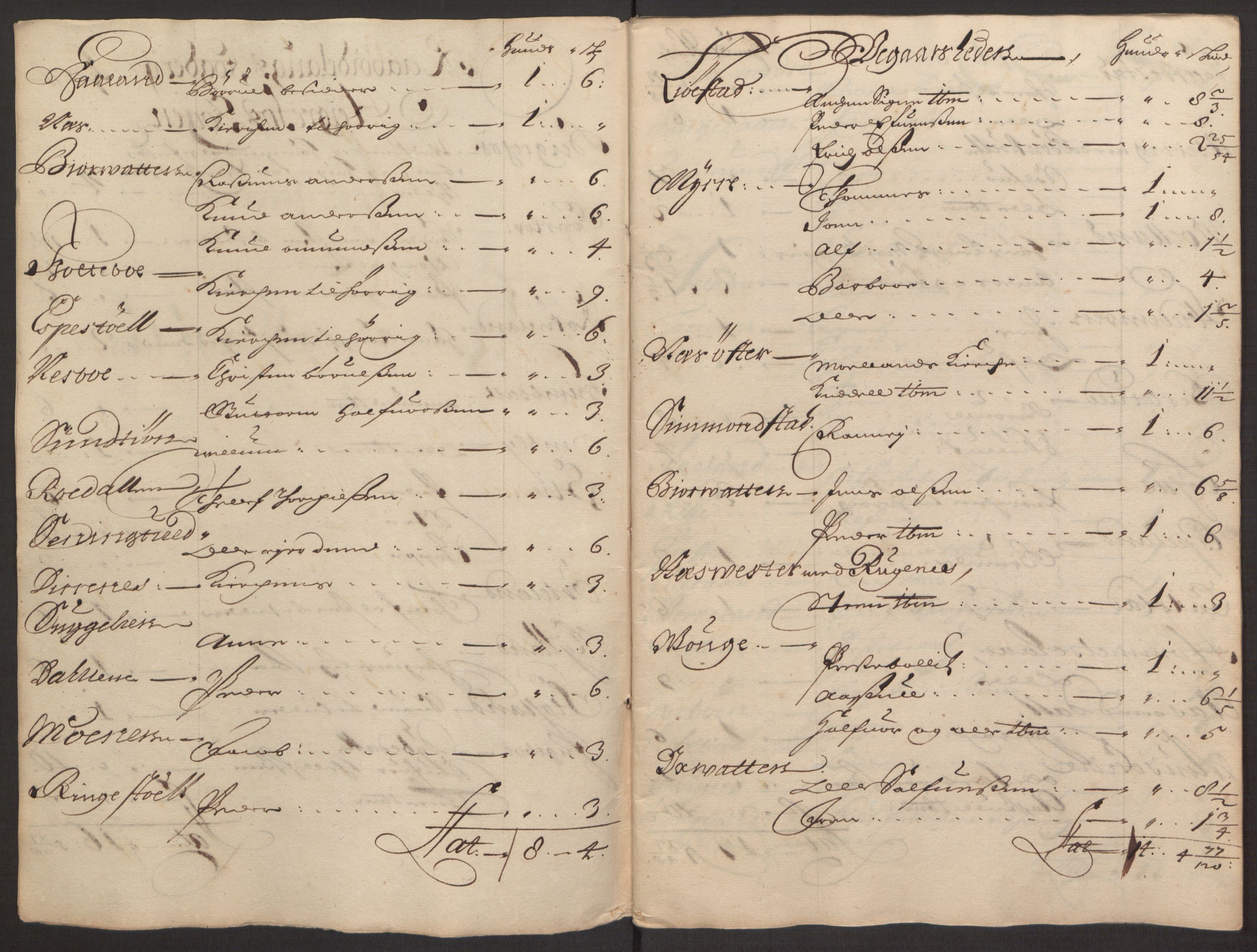 Rentekammeret inntil 1814, Reviderte regnskaper, Fogderegnskap, AV/RA-EA-4092/R40/L2444: Fogderegnskap Råbyggelag, 1693-1696, s. 57