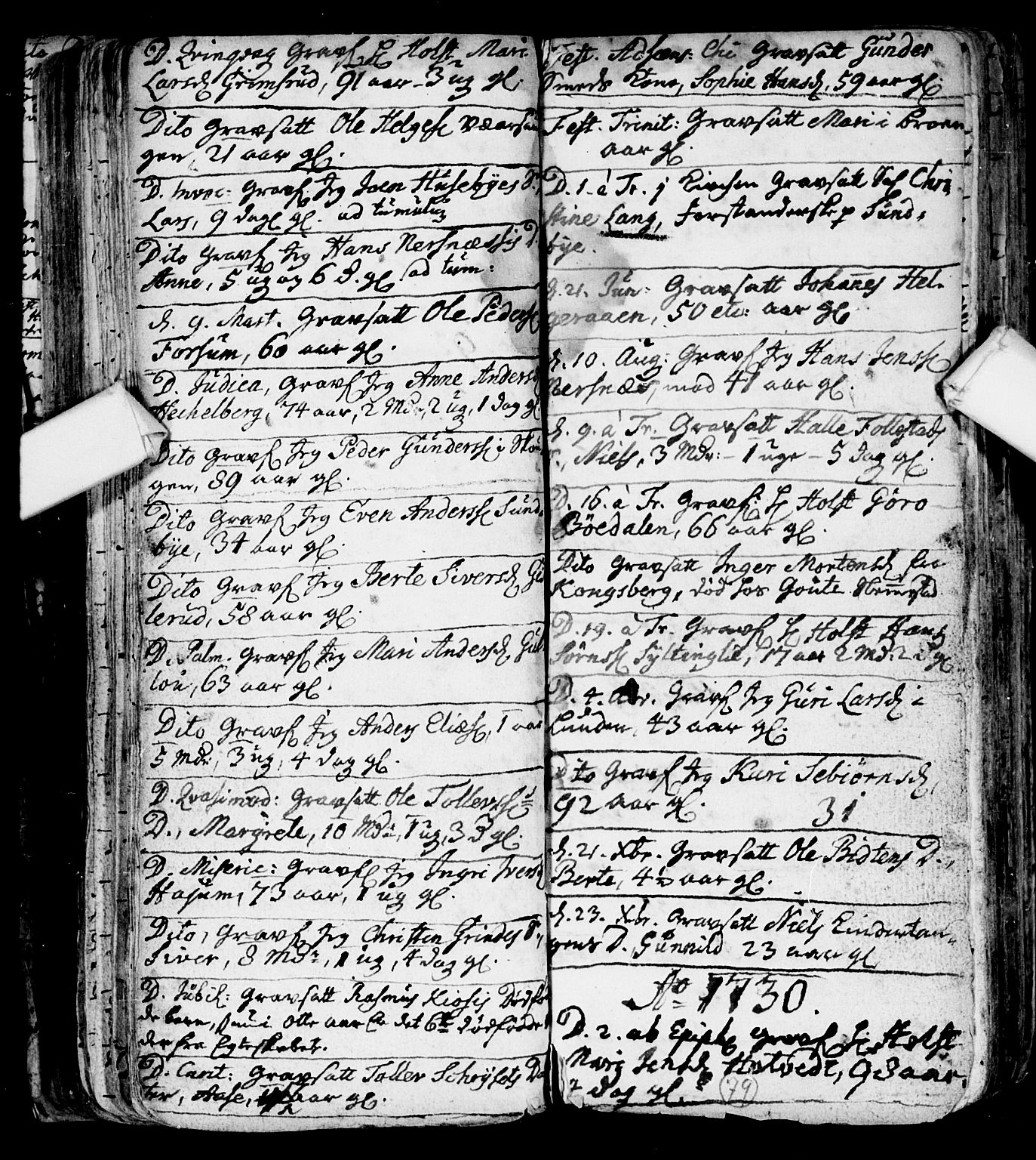 Røyken kirkebøker, AV/SAKO-A-241/F/Fa/L0001: Ministerialbok nr. 1, 1701-1730, s. 79