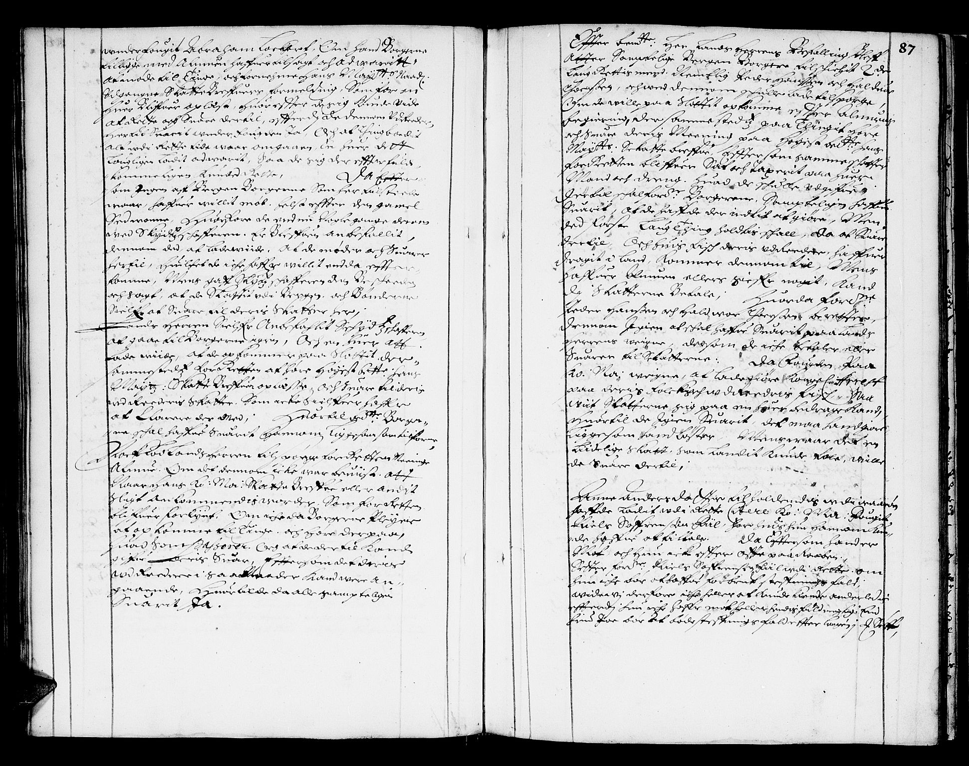 Finnmark sorenskriveri, AV/SATØ-S-0053/F/Fa/L0009: Justisprotokoller, 1654-1663, s. 86b-87a