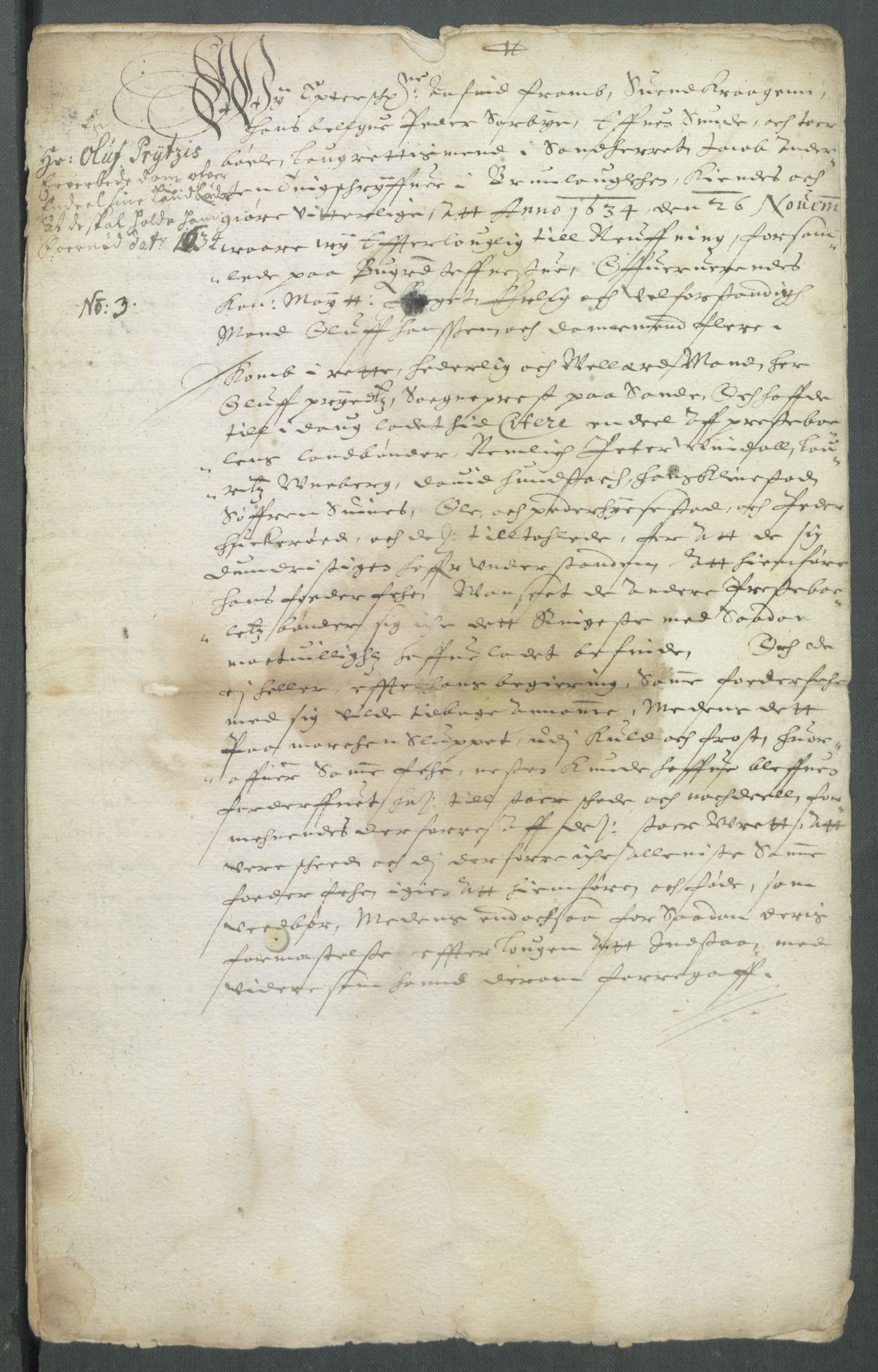 Riksarkivets diplomsamling, AV/RA-EA-5965/F02/L0146: Dokumenter, 1634, s. 85