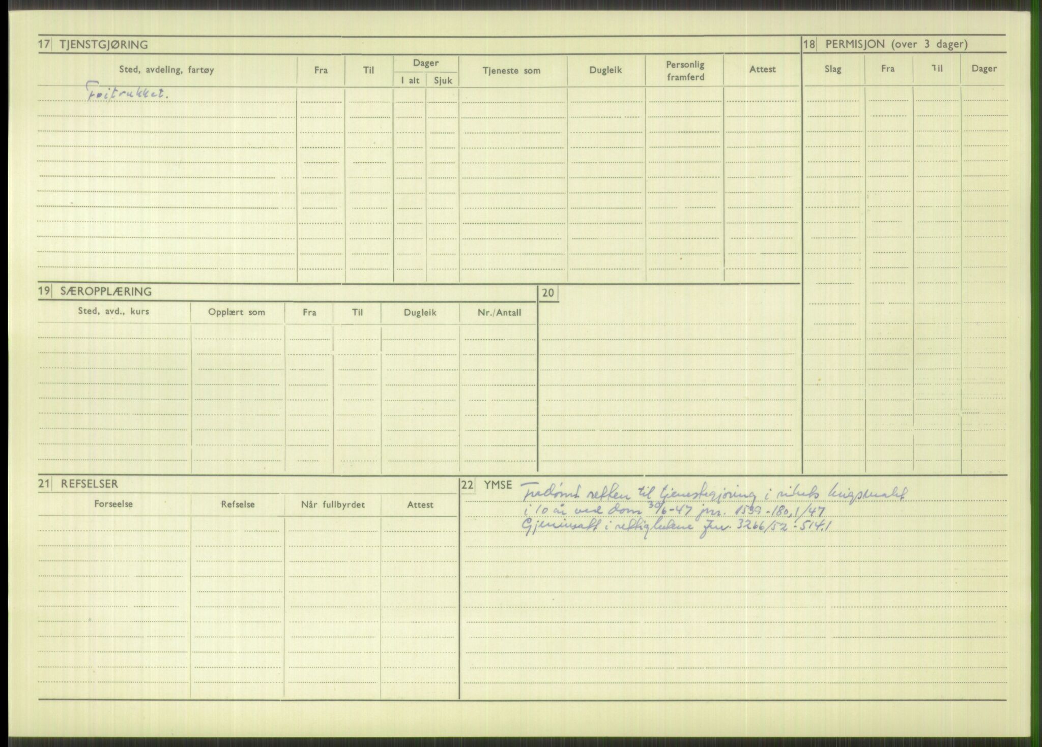 Forsvaret, Troms infanteriregiment nr. 16, AV/RA-RAFA-3146/P/Pa/L0014: Rulleblad for regimentets menige mannskaper, årsklasse 1930, 1930, s. 968