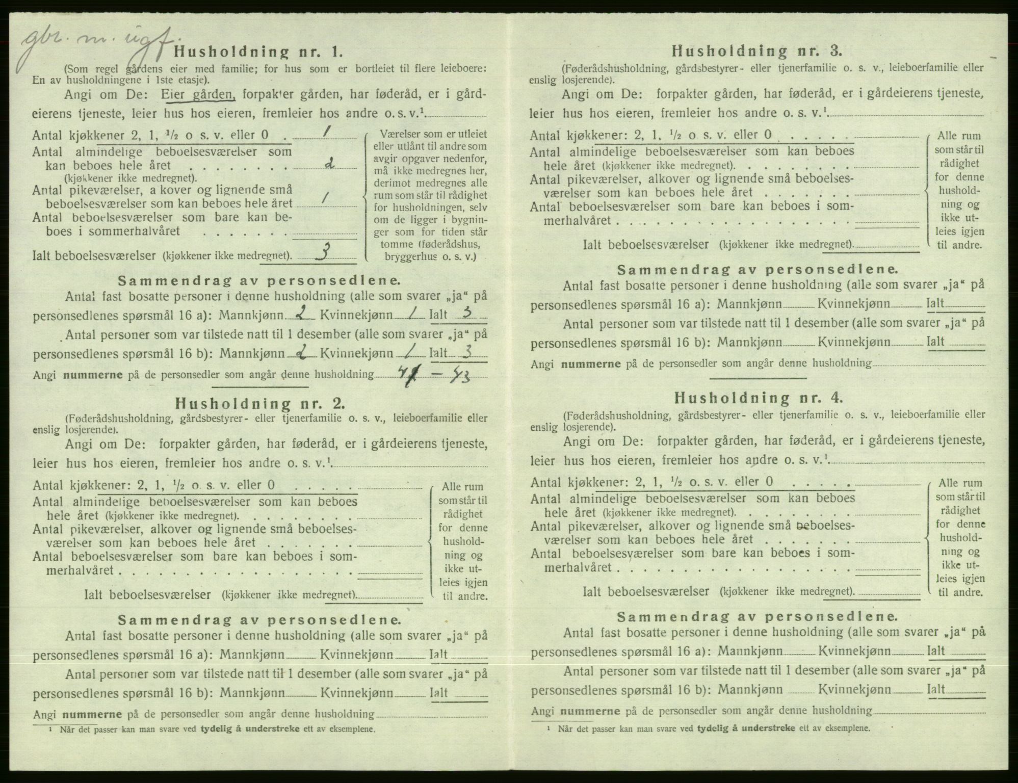SAB, Folketelling 1920 for 1237 Evanger herred, 1920, s. 352