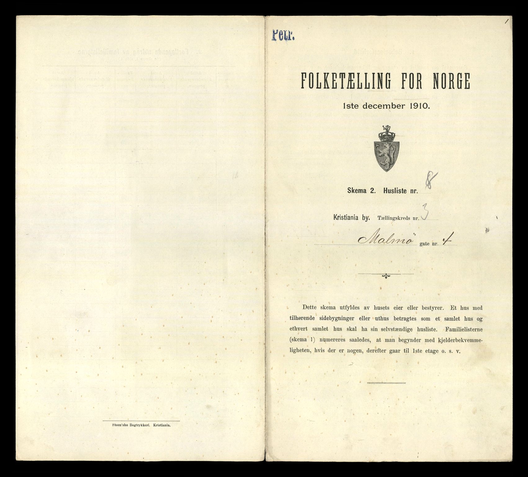 RA, Folketelling 1910 for 0301 Kristiania kjøpstad, 1910, s. 58683