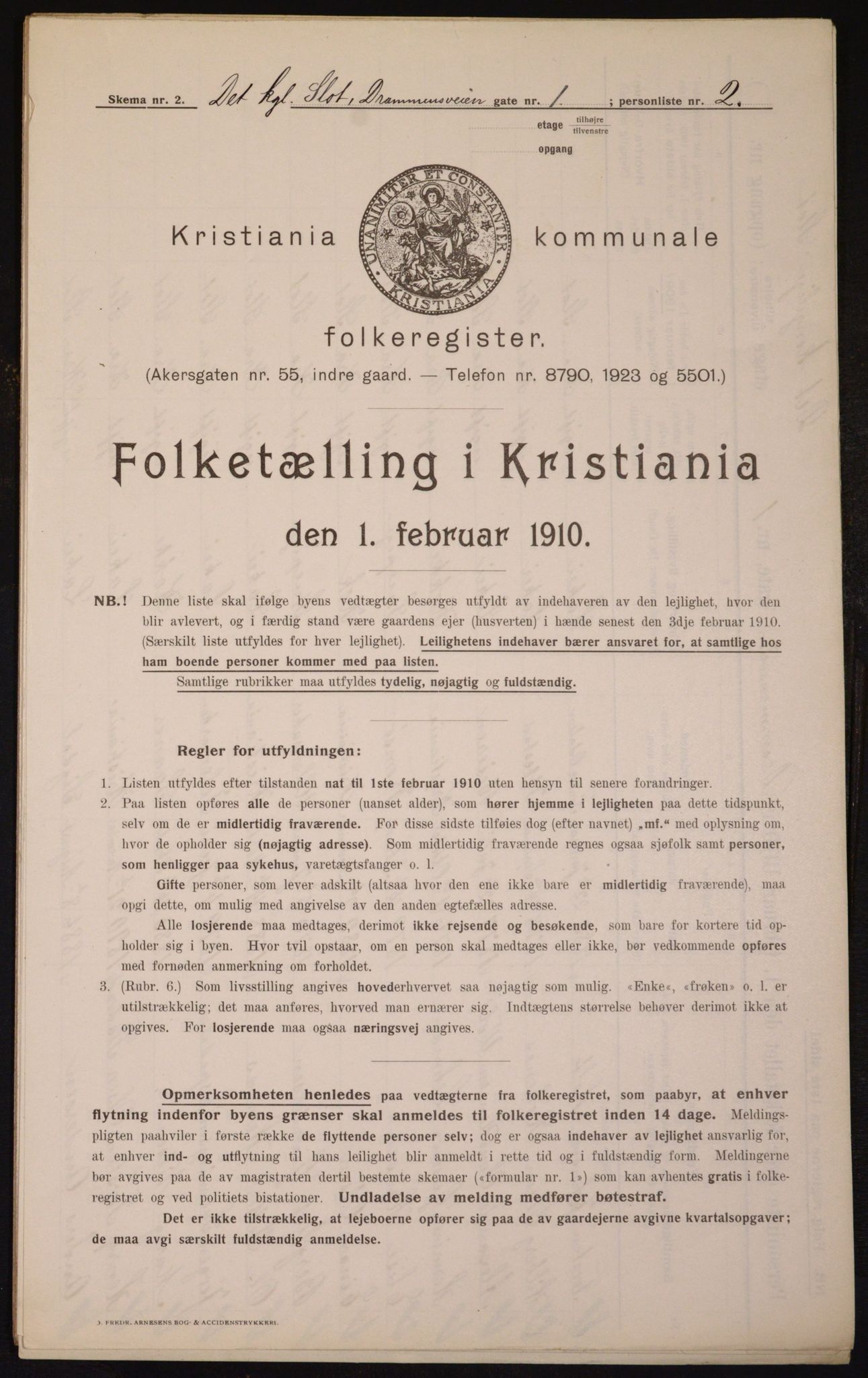 OBA, Kommunal folketelling 1.2.1910 for Kristiania, 1910, s. 15543