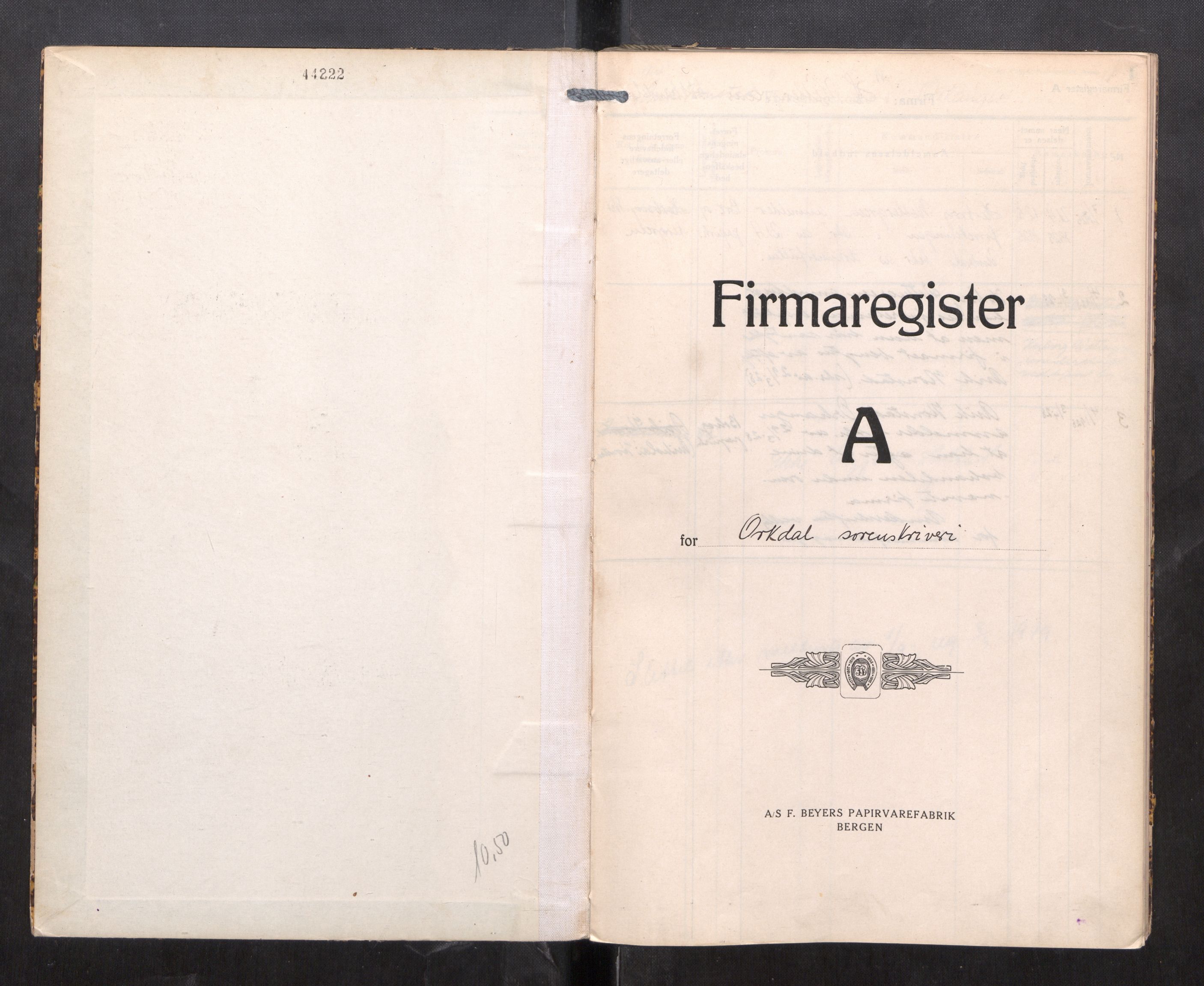 Orkdal sorenskriveri, SAT/A-4169/2/J/Ja/Jaa/L0005: Firmaregister A, 1925-1940, s. 2