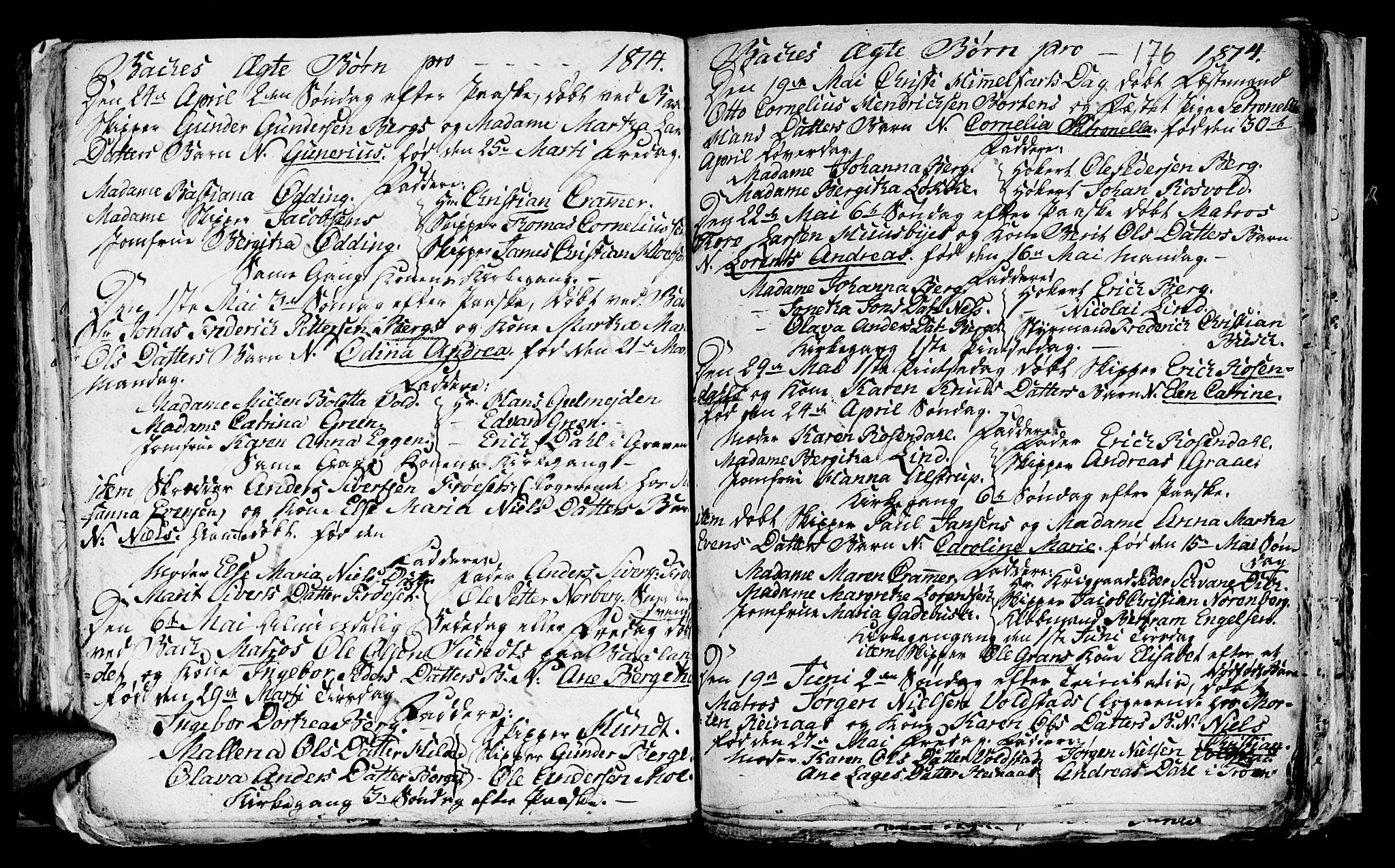 Ministerialprotokoller, klokkerbøker og fødselsregistre - Sør-Trøndelag, SAT/A-1456/604/L0218: Klokkerbok nr. 604C01, 1754-1819, s. 176