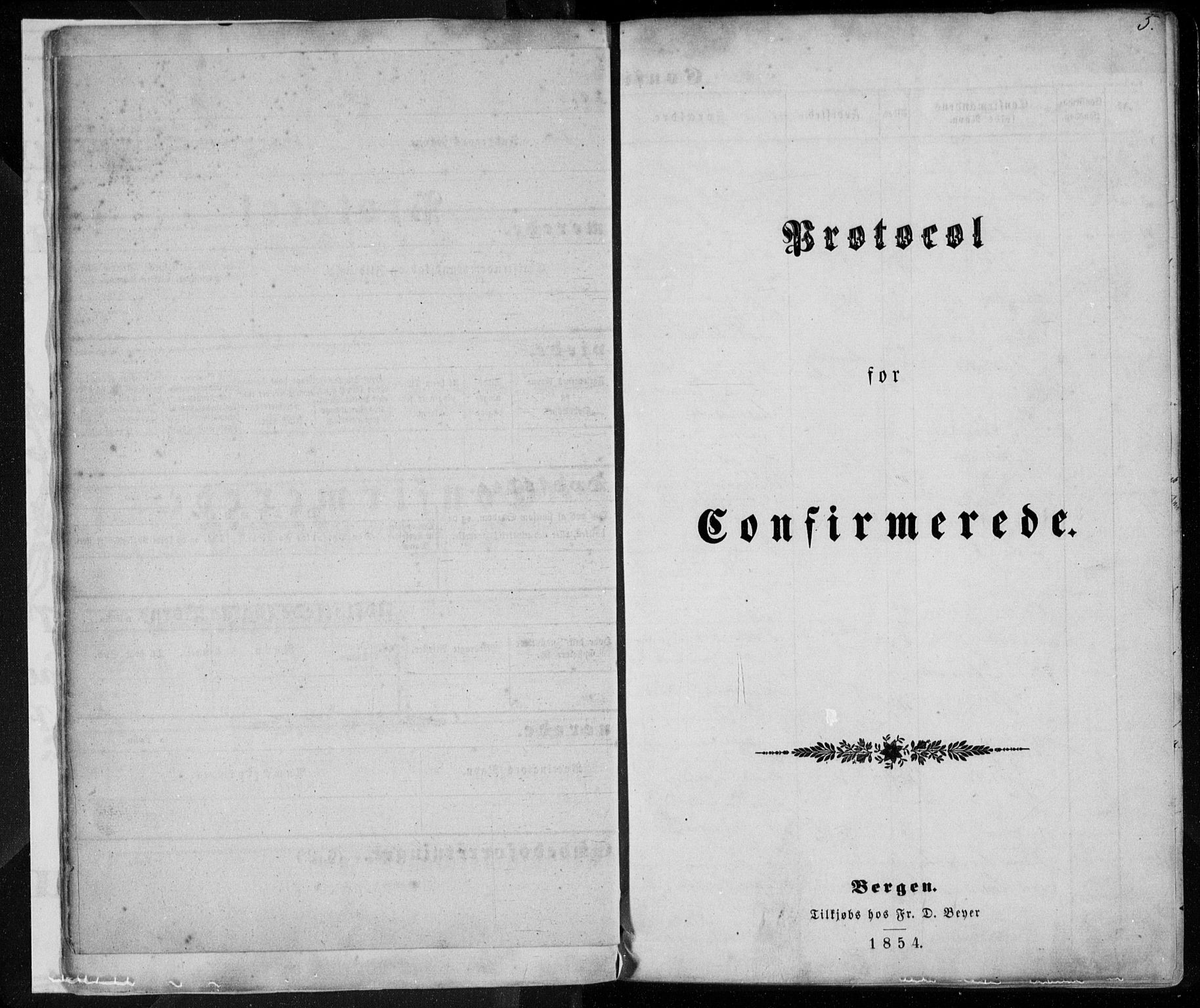 Korskirken sokneprestembete, SAB/A-76101/H/Haa/L0027: Ministerialbok nr. C 3, 1854-1868, s. 5