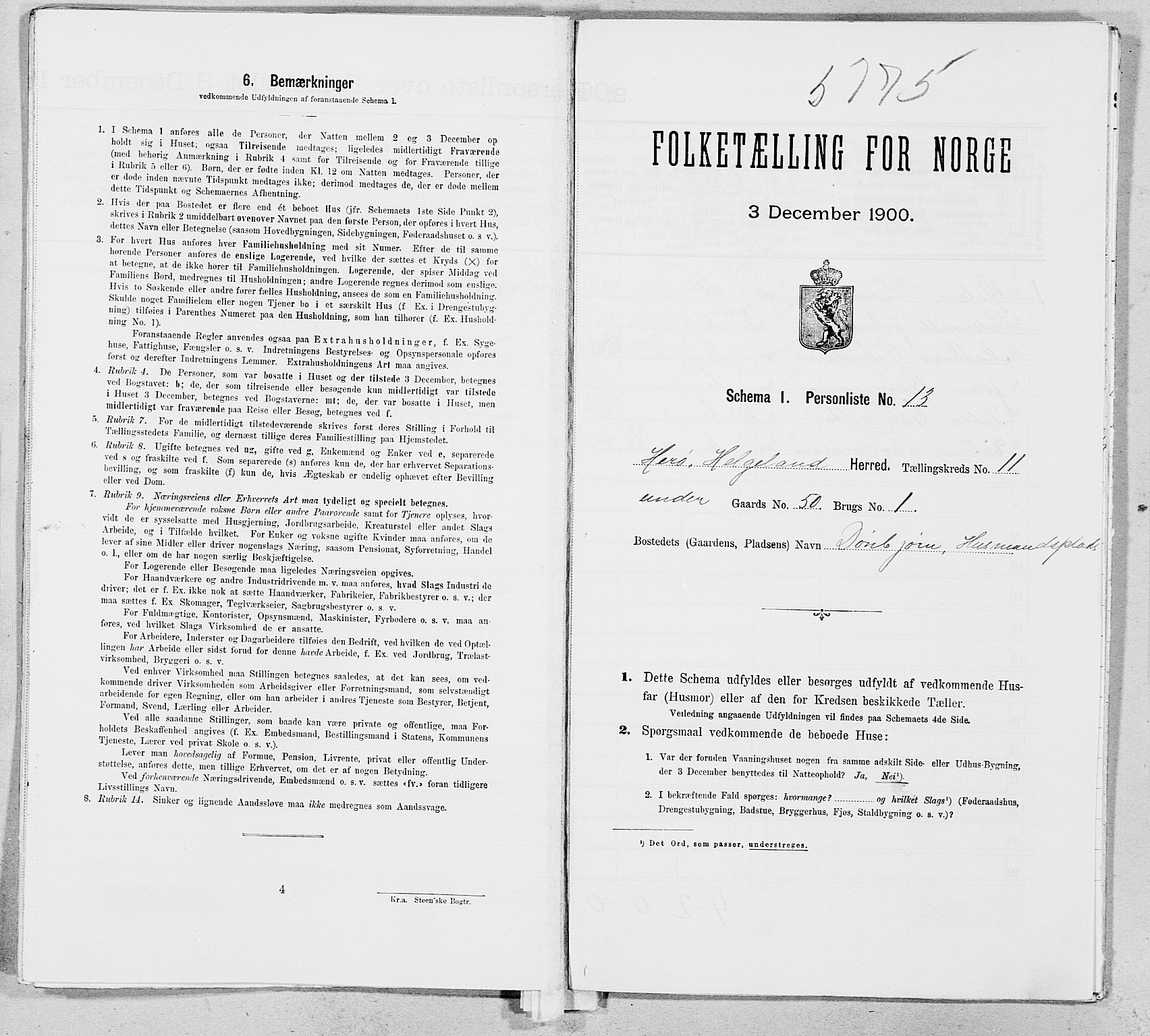 SAT, Folketelling 1900 for 1818 Herøy herred, 1900, s. 1031