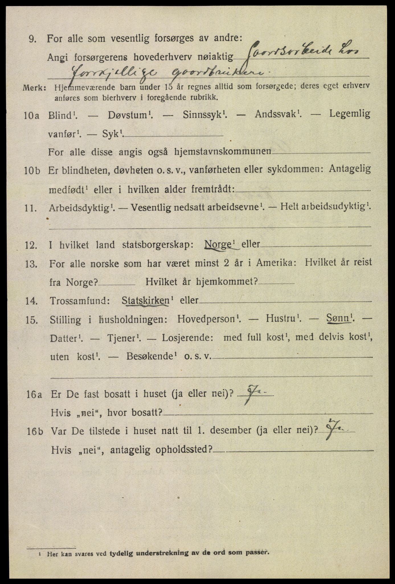 SAK, Folketelling 1920 for 0929 Åmli herred, 1920, s. 998