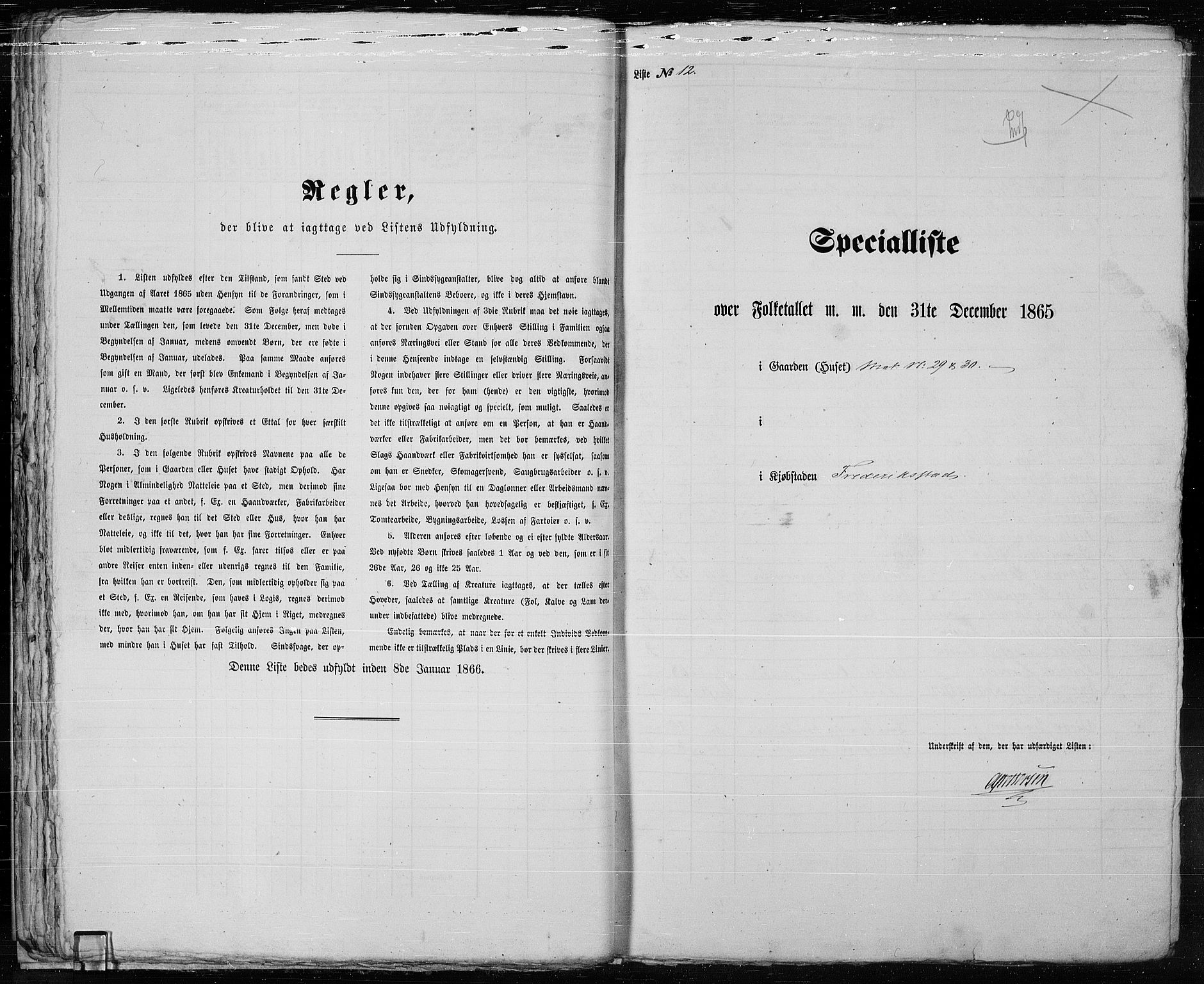 RA, Folketelling 1865 for 0103B Fredrikstad prestegjeld, Fredrikstad kjøpstad, 1865, s. 36